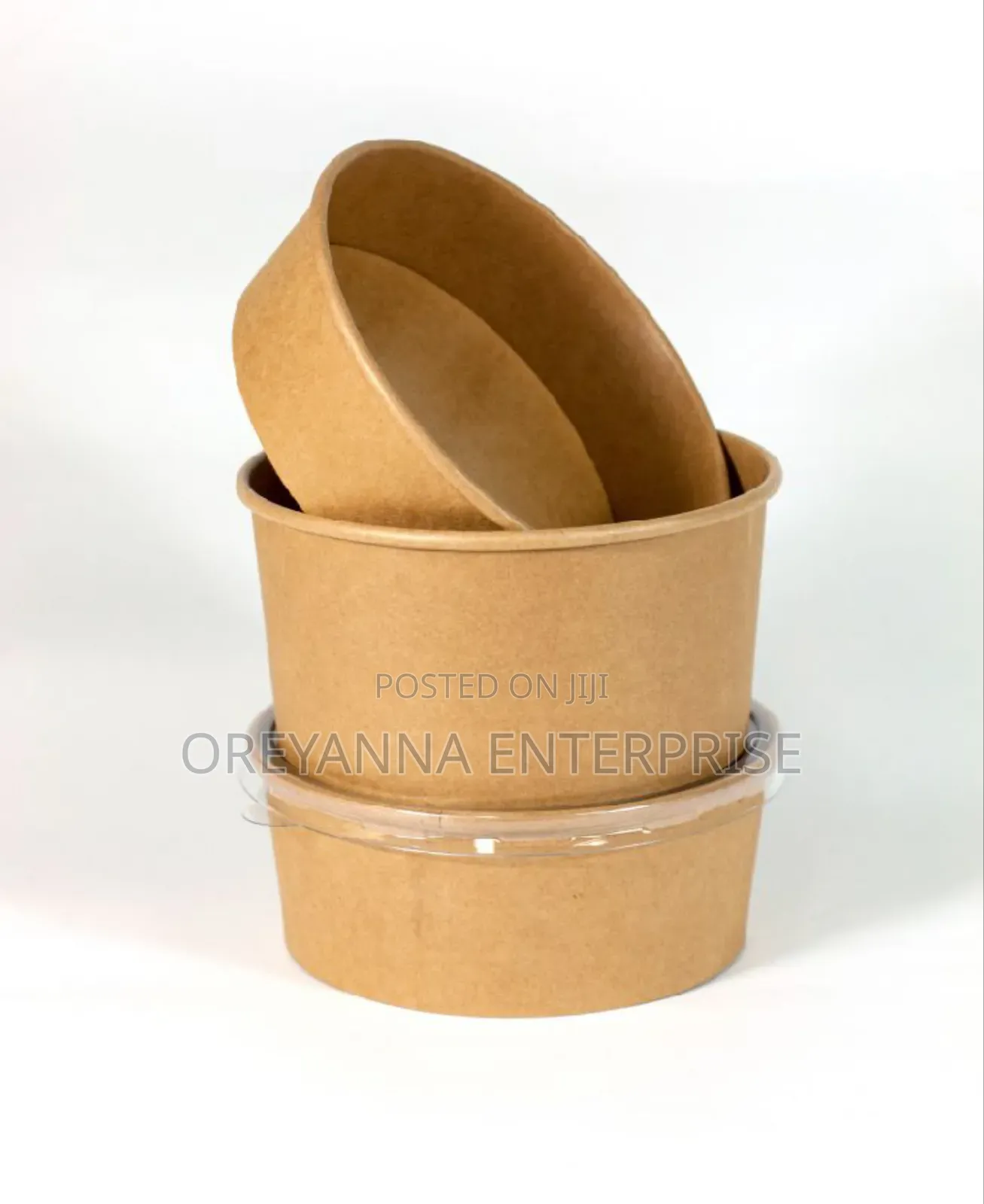 Round Craft Paper Bowls 1000ml Ghc3.10