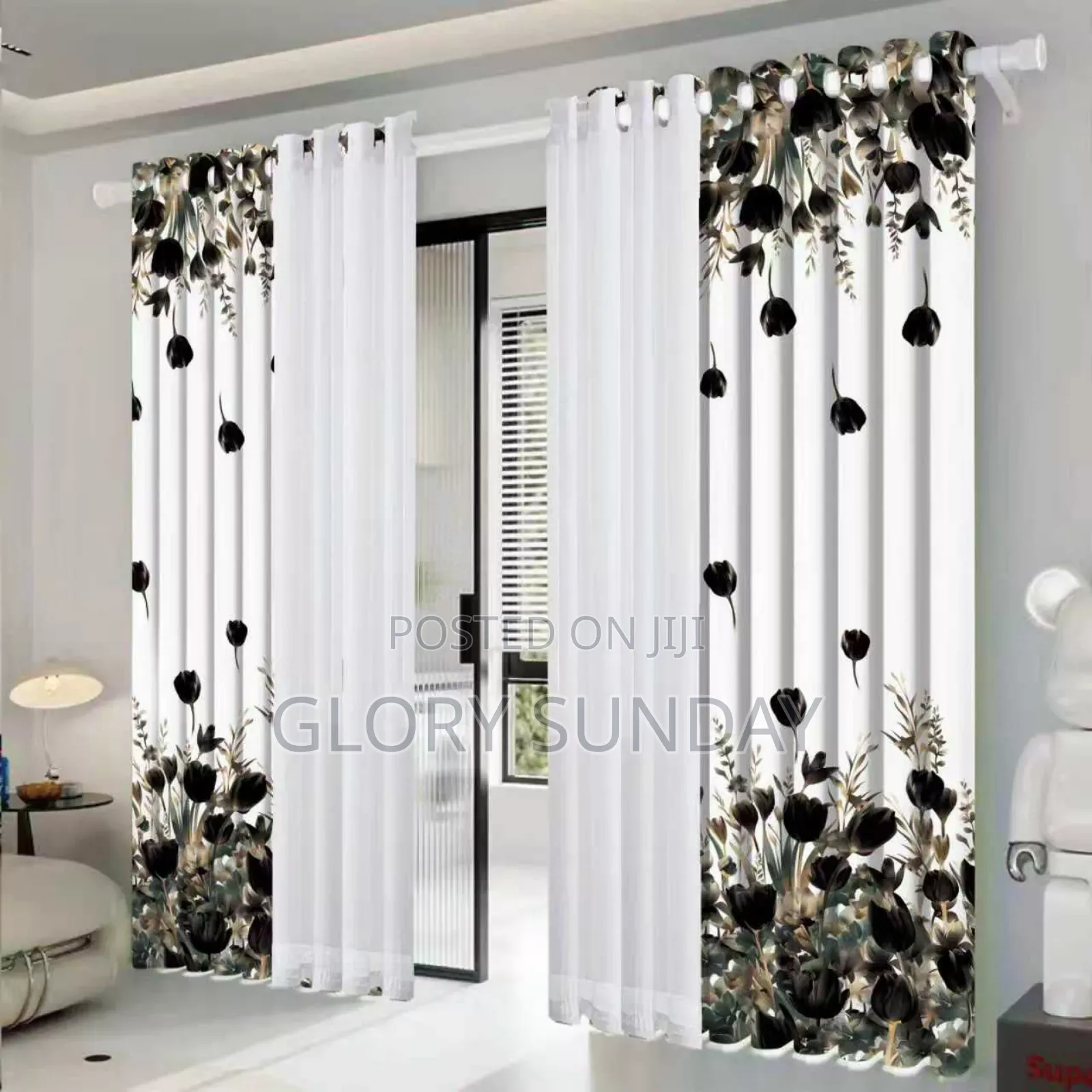 4in1 Cotton Made Curtains