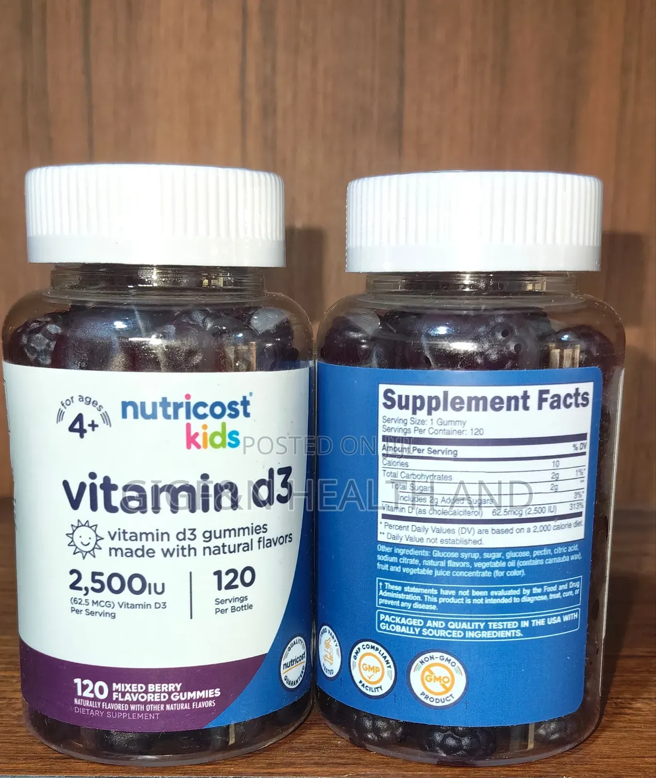 Kids Vitamin D3, Gummies Mixed Berry, 2500iu(Immunity Support)