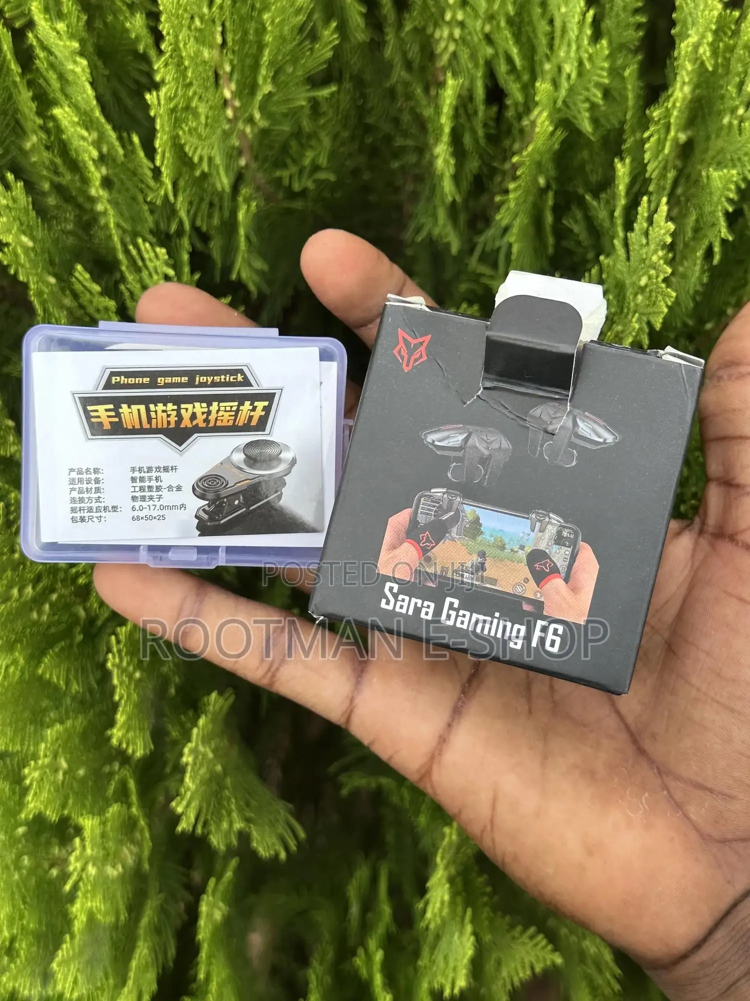 Pro Mobile Gaming Trigger Joystick Combo – Free Thumb Gloves