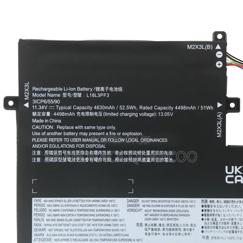 L18l3pf3 L18m3pf7 Laptop Battery for Lenovo Ideapad L18c3pf7 L18l3pf3