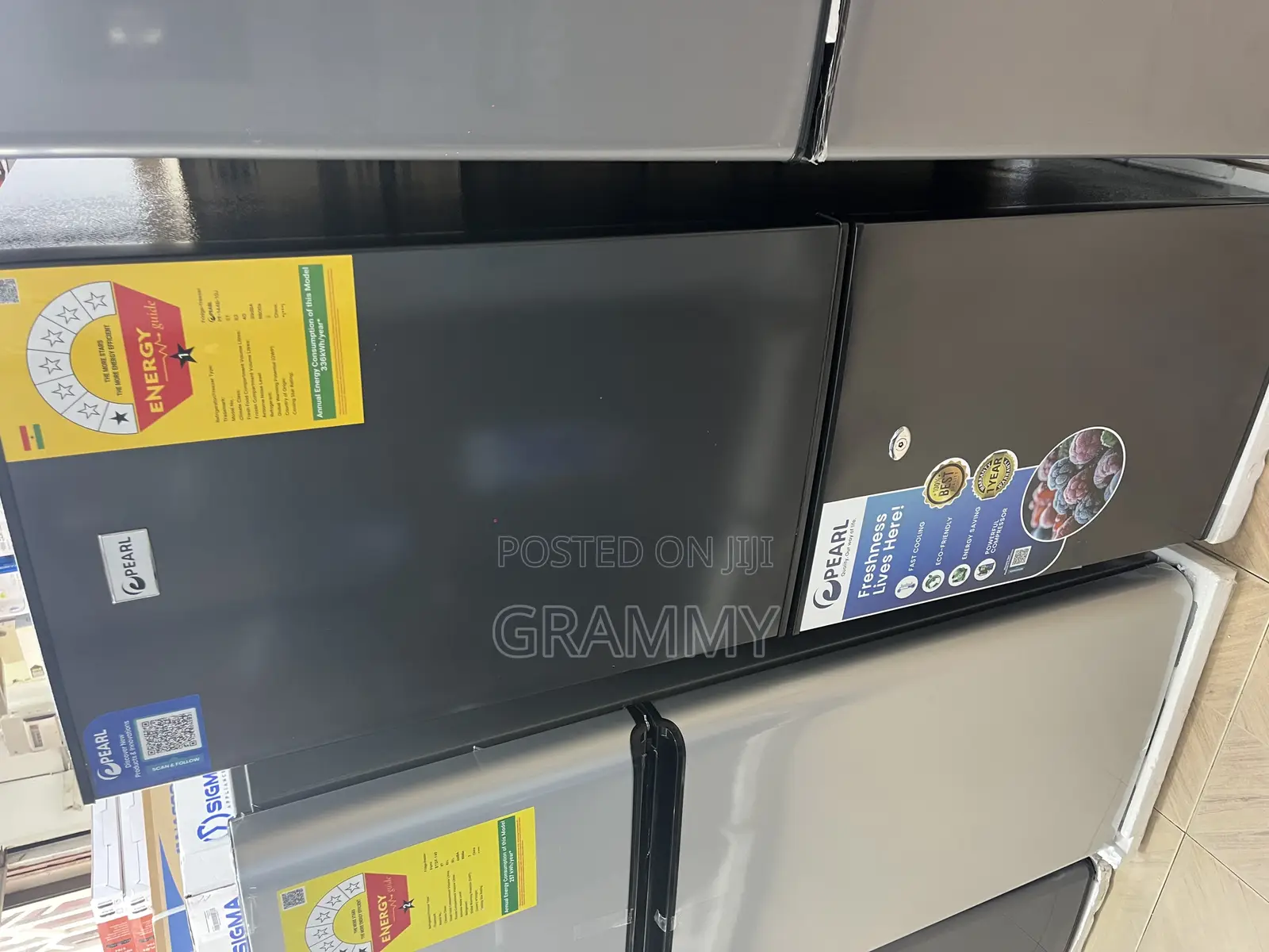 New Pearl Double Door Fridge–Freezer 82 Litres