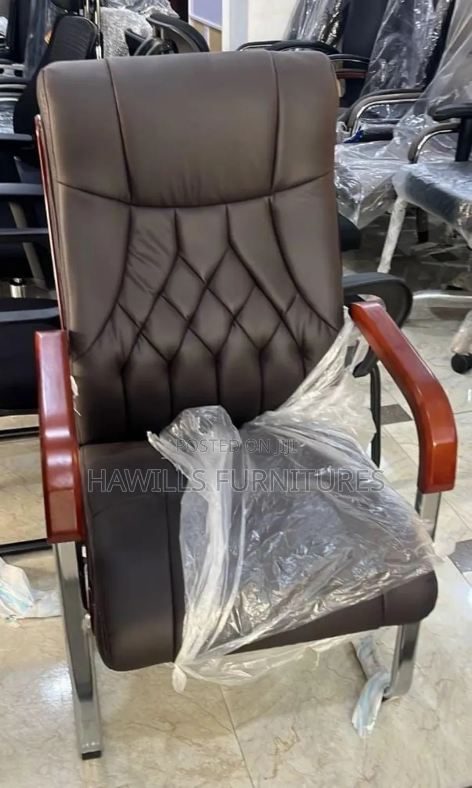 Strong Leather Visitor's Chair