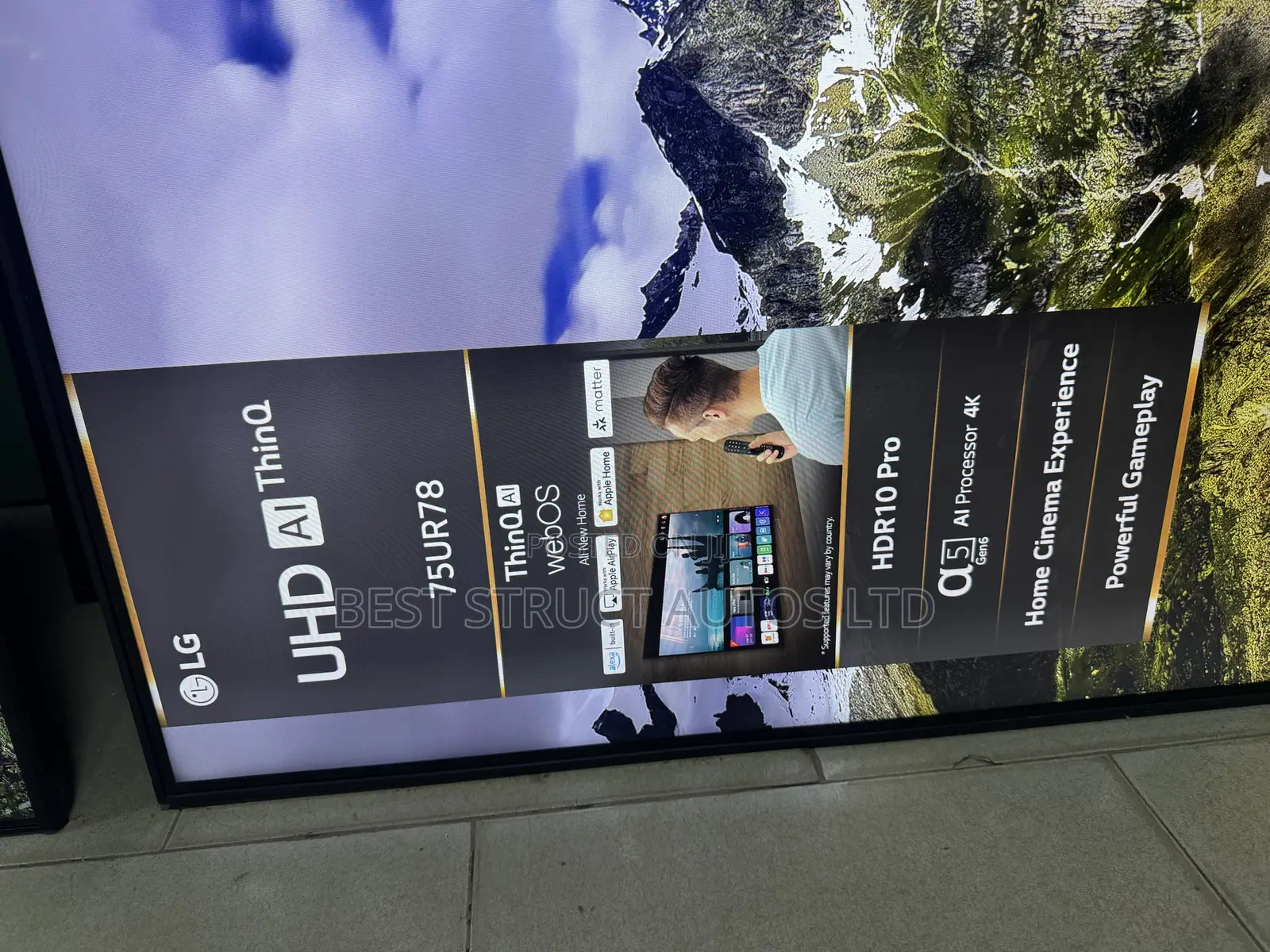 Almost New Lg 75 Inches Thinq Ai Satellite Tv