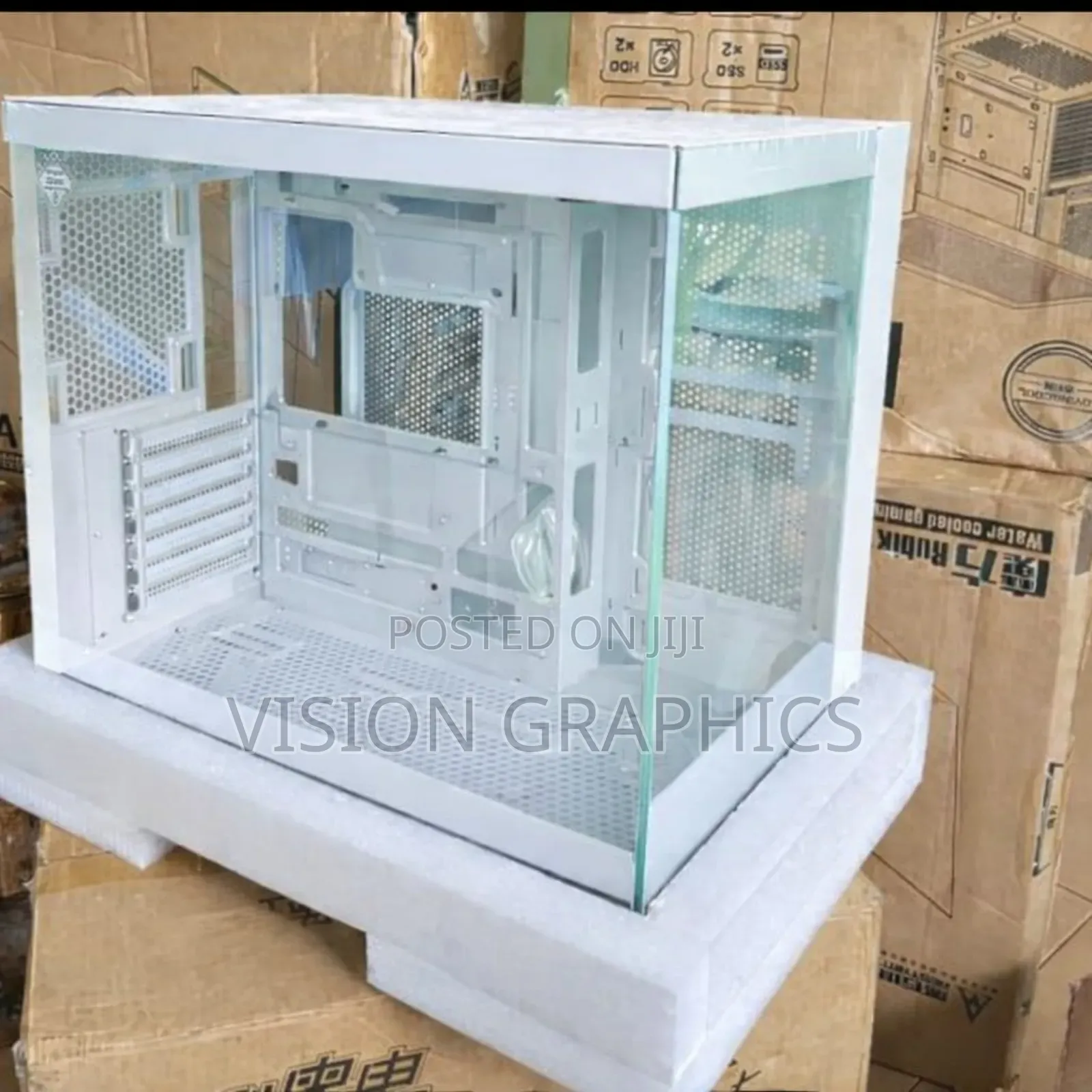 White Color M-Atx Gaming Case With 3argb Fans