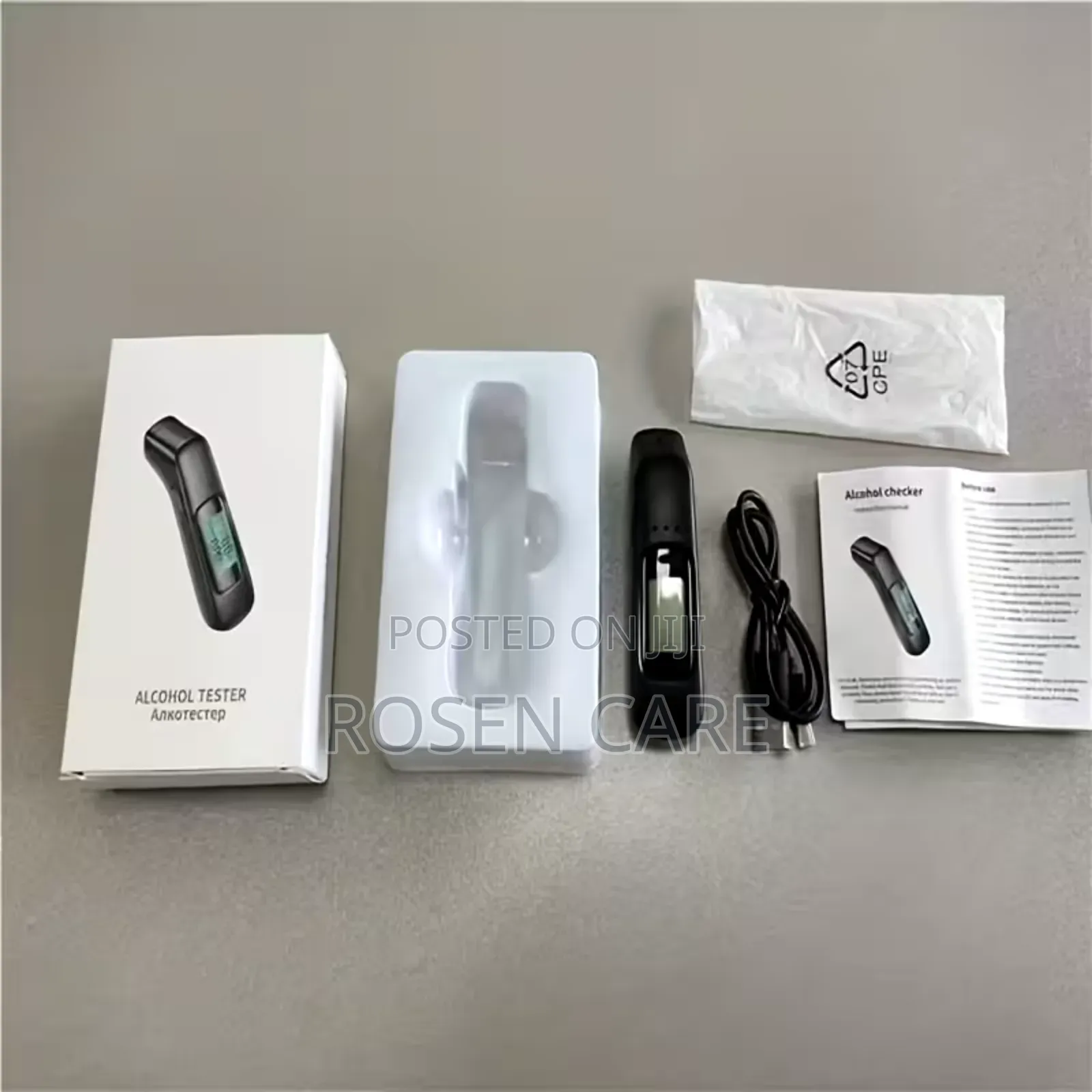 Portable Rechargeable Non Contact Alcohol Tester Breathalyzer