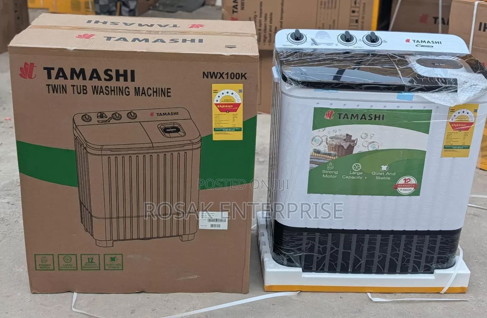 Tamashi *10kg* Semi Automatic Washing Machine