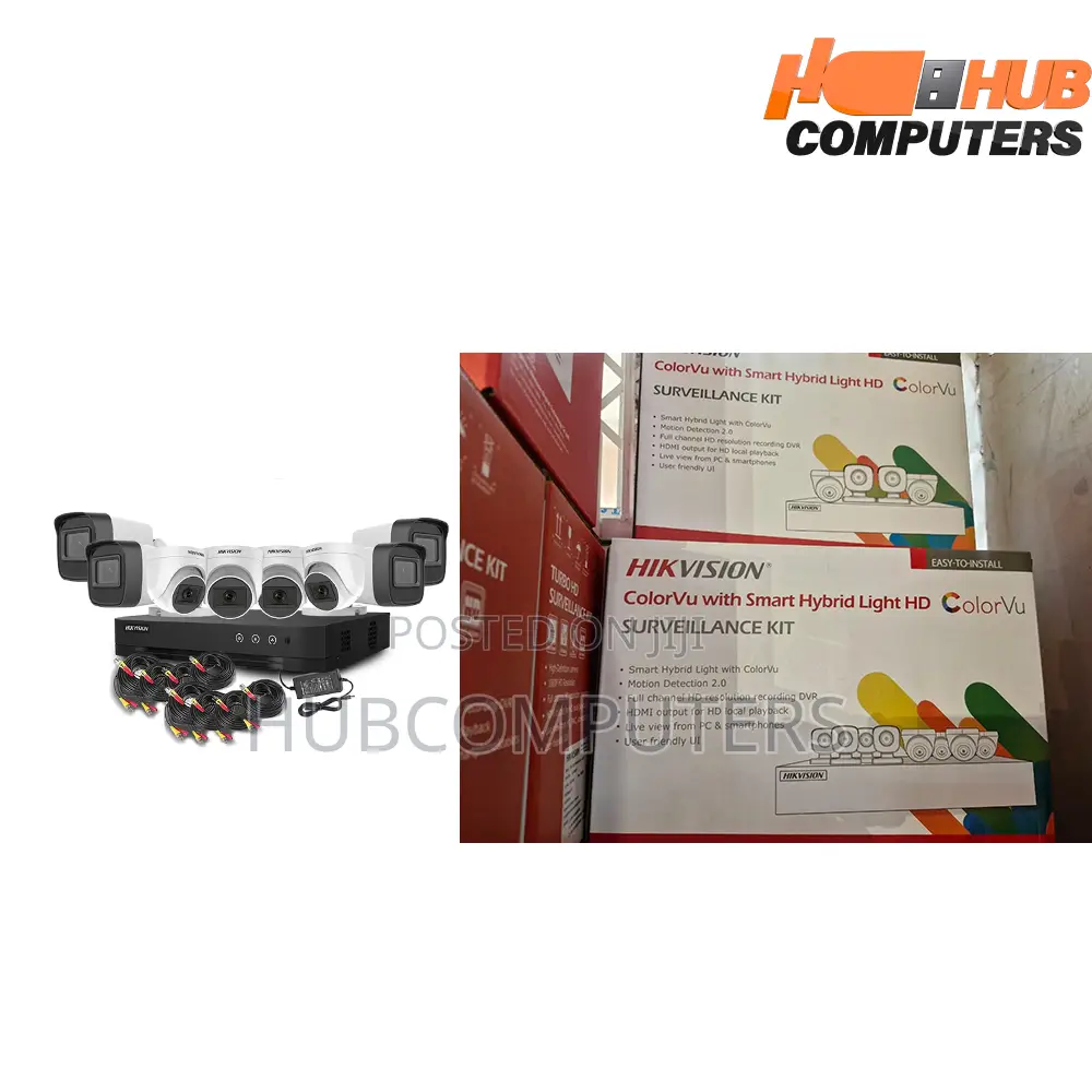 Hikvision (Ds-J142i/7208hghi-M1 +4 +4) Color Vu 8 Channel 2mp Camera