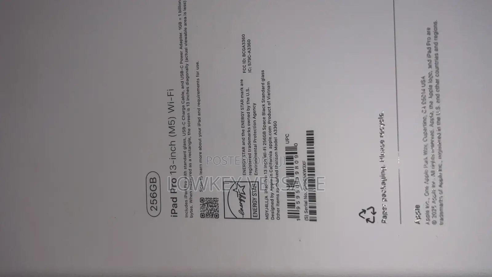 New Apple iPad Pro 13 (2024) 256 GB Gray