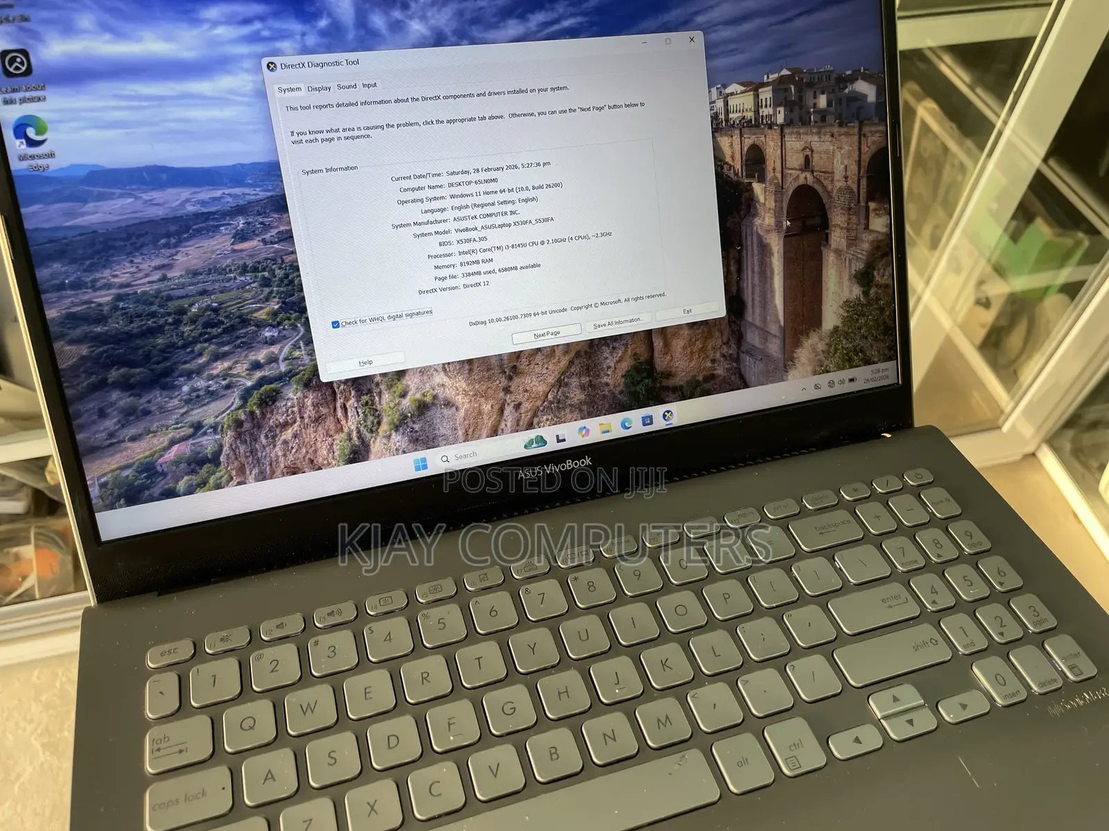 Laptop Asus VivoBook X540SA 8GB Intel Core i3 SSD 256GB