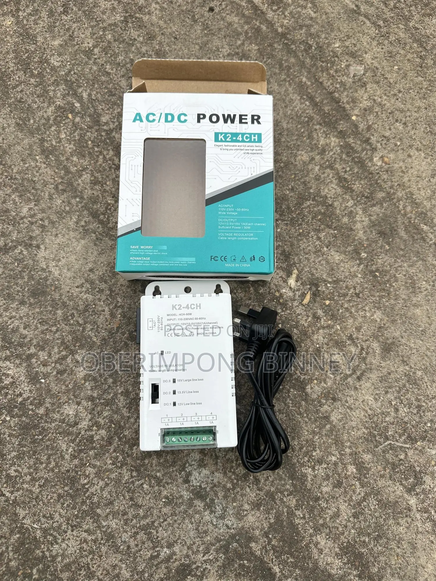 Power Supply For Cctv 4 Channel Power Adapter