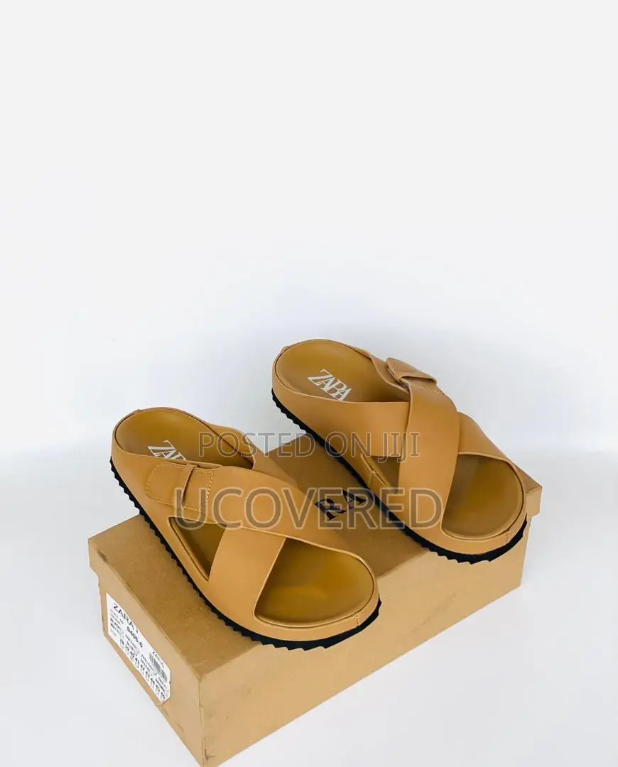 Zara High Quality Men’S Cross Slippers
