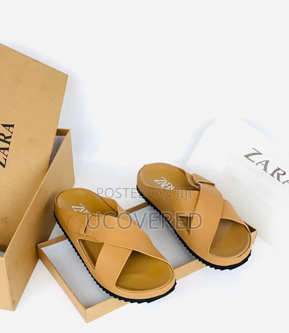Zara High Quality Men’S Cross Slippers
