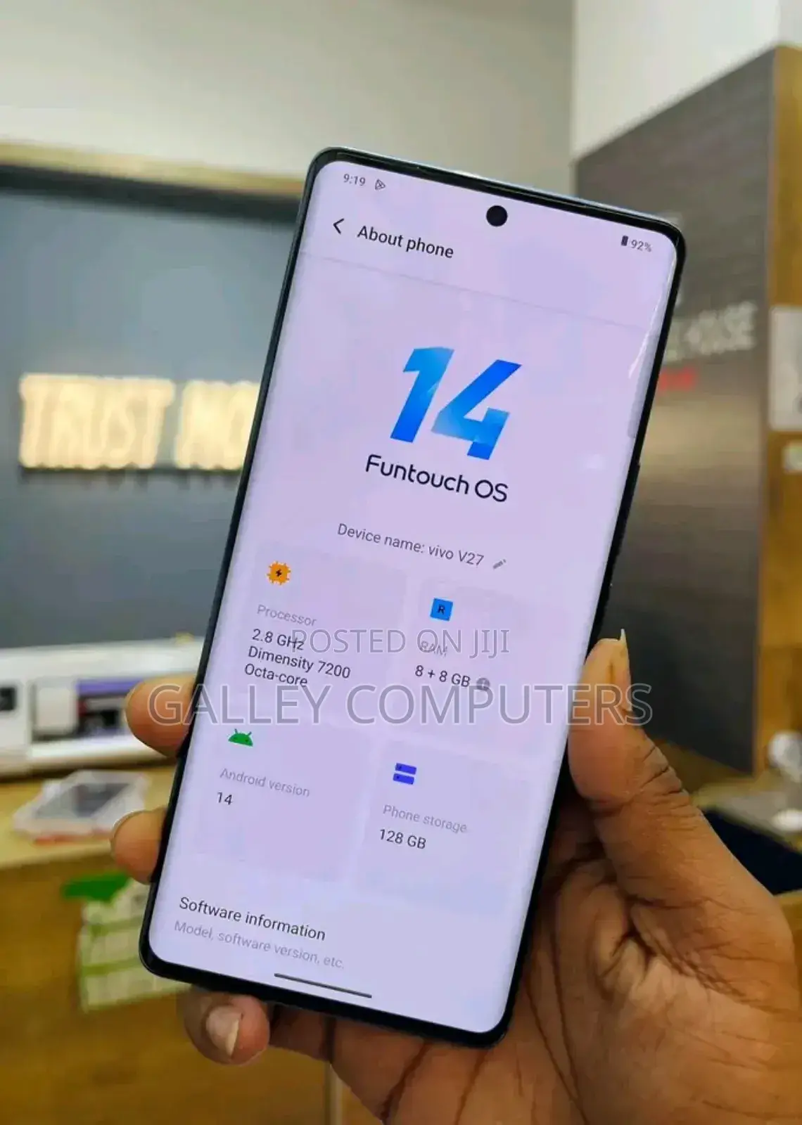 Vivo V27 128 GB Gray