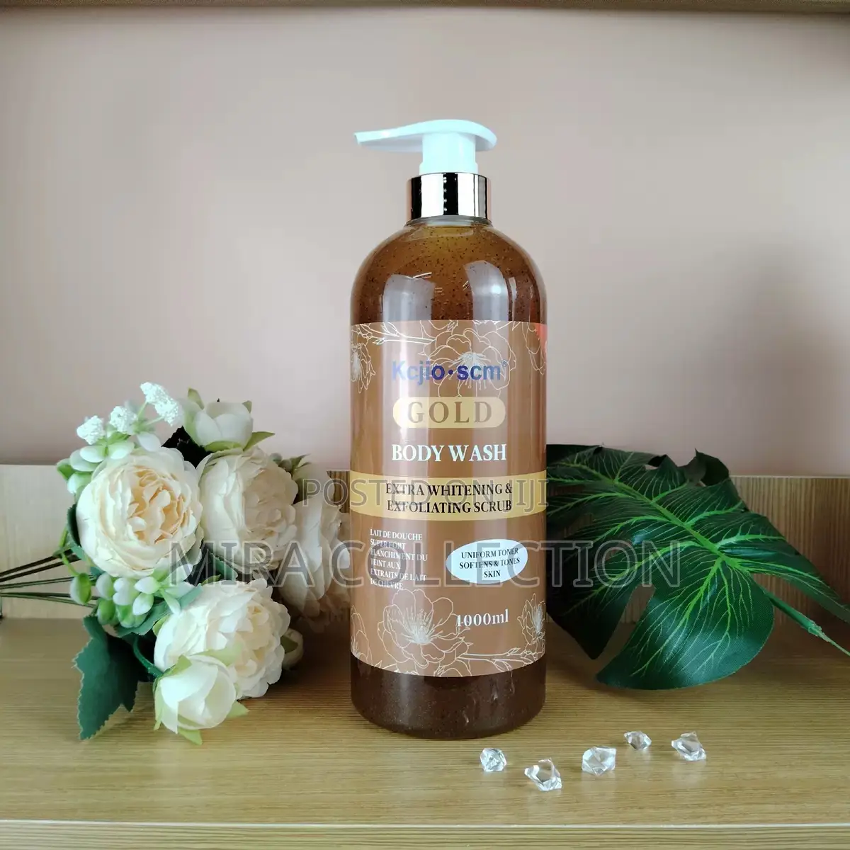 Kcjio.Scm Gold Extra Whitening and Exfoliating Scrub and Wash