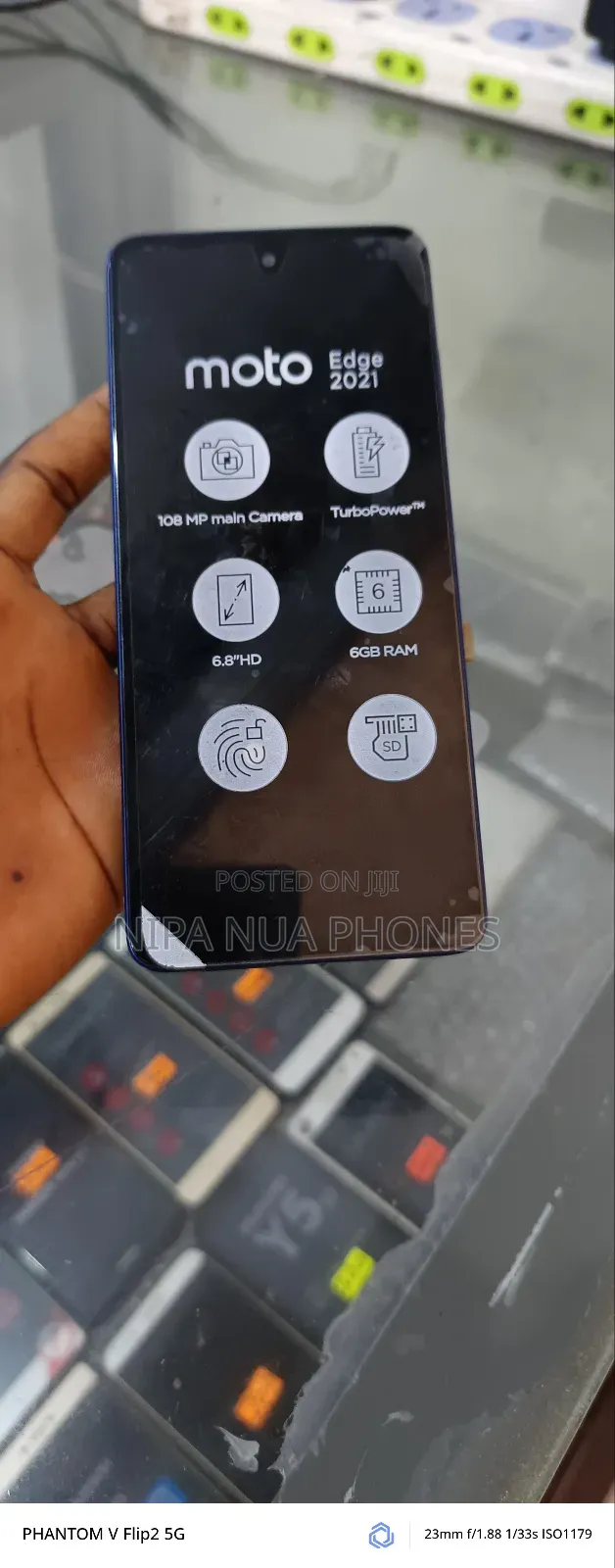 New Motorola Edge 5G UW (2021) 256 GB Blue
