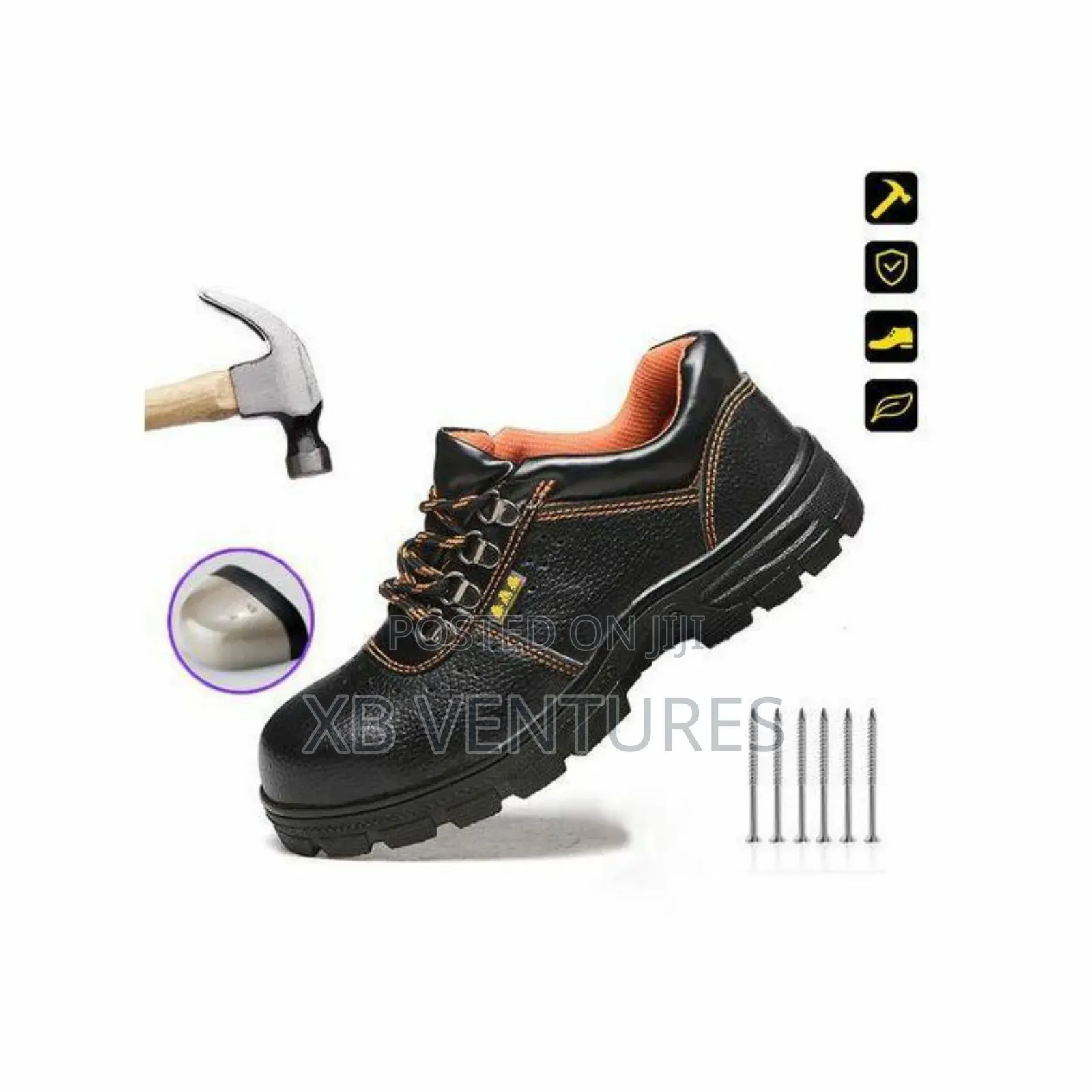 British Style Perfect for Work Leather Safety Shoes