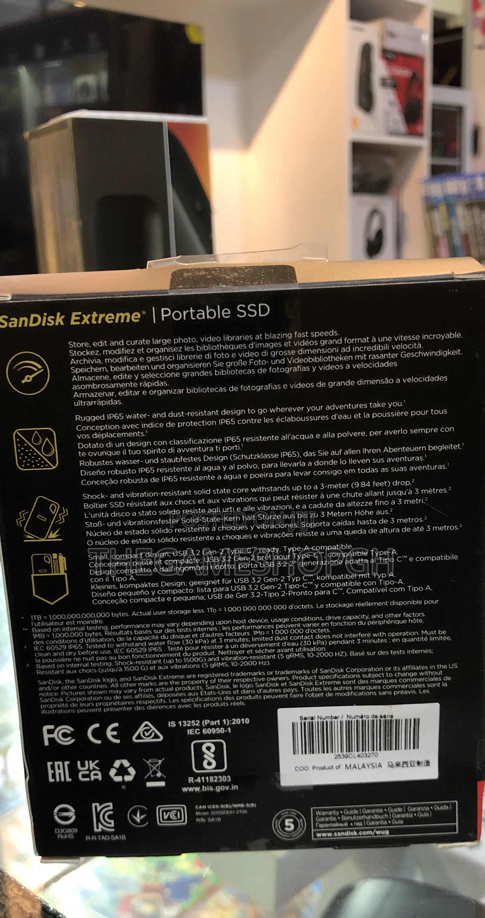 Sandisk Extreme Portable SSD