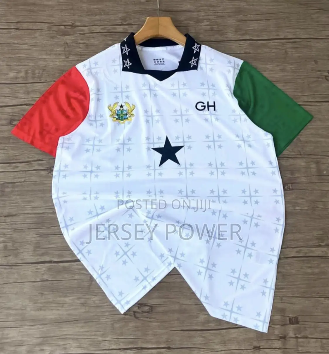 Ghana Coat of Arms Jerseys Yellow/White