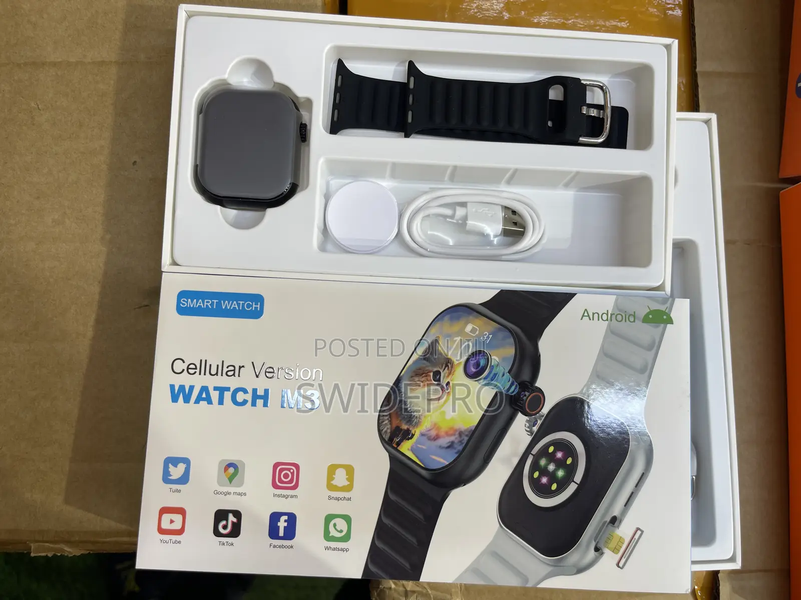 M3 Cellular Version Android Sim Slot Phone Watch