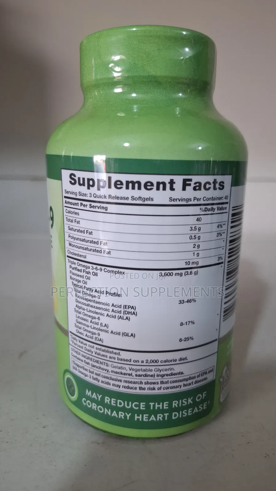 Nature's Truth Omega 3-6-9, 120 Softgels