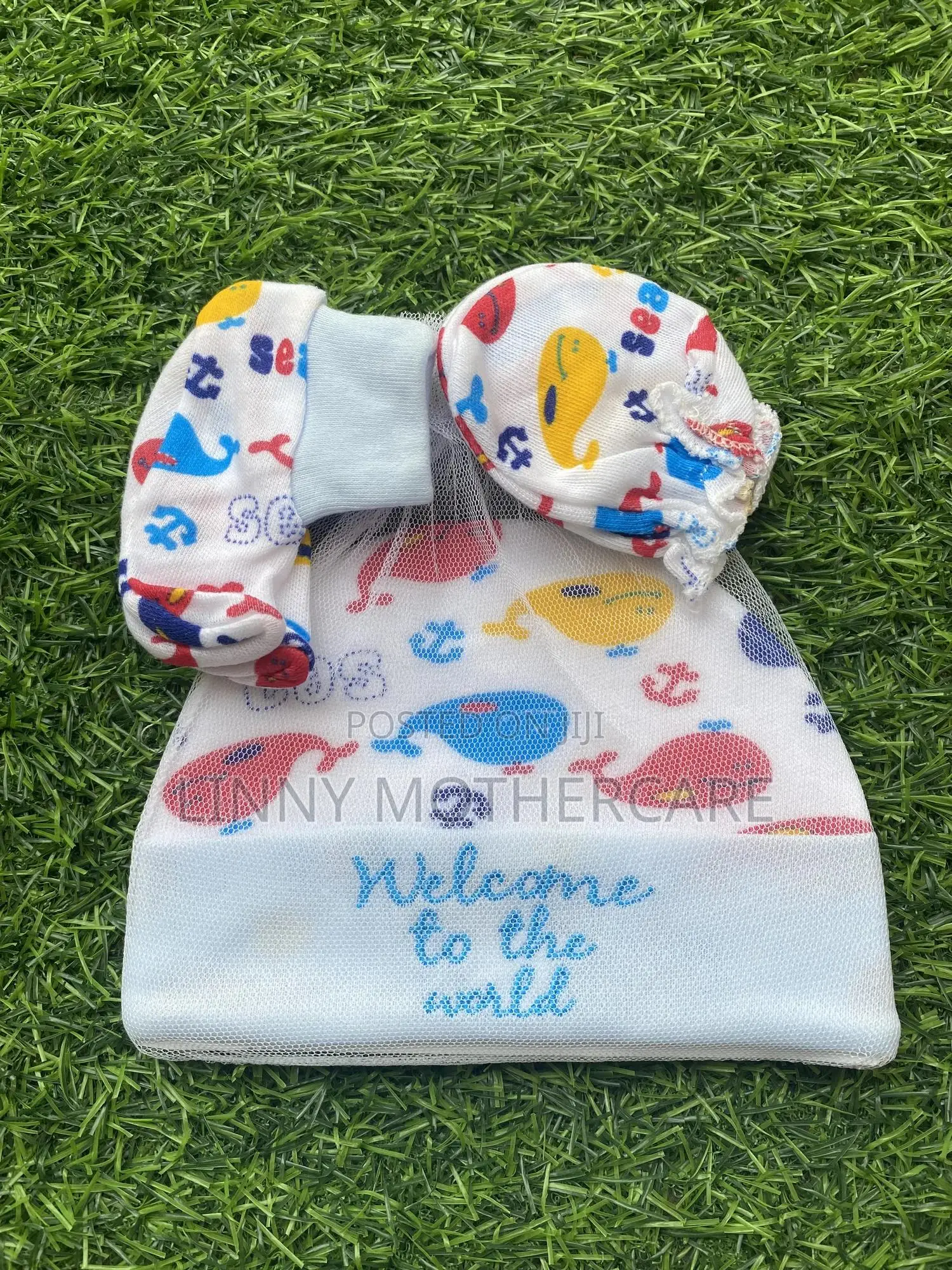 Baby Hat, Mitten Socks Set