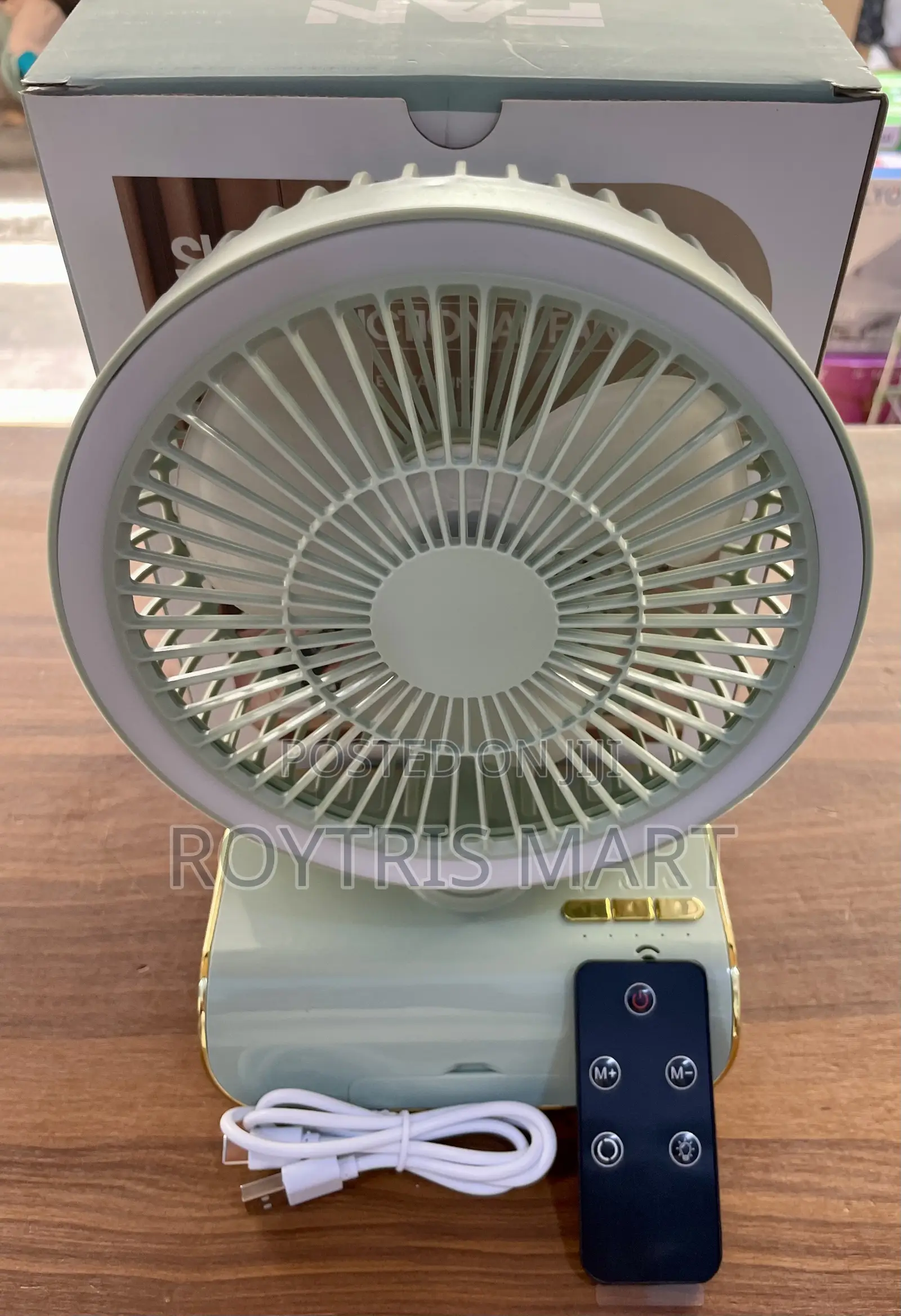 Rechargeable Desktop Fan With Remote Control