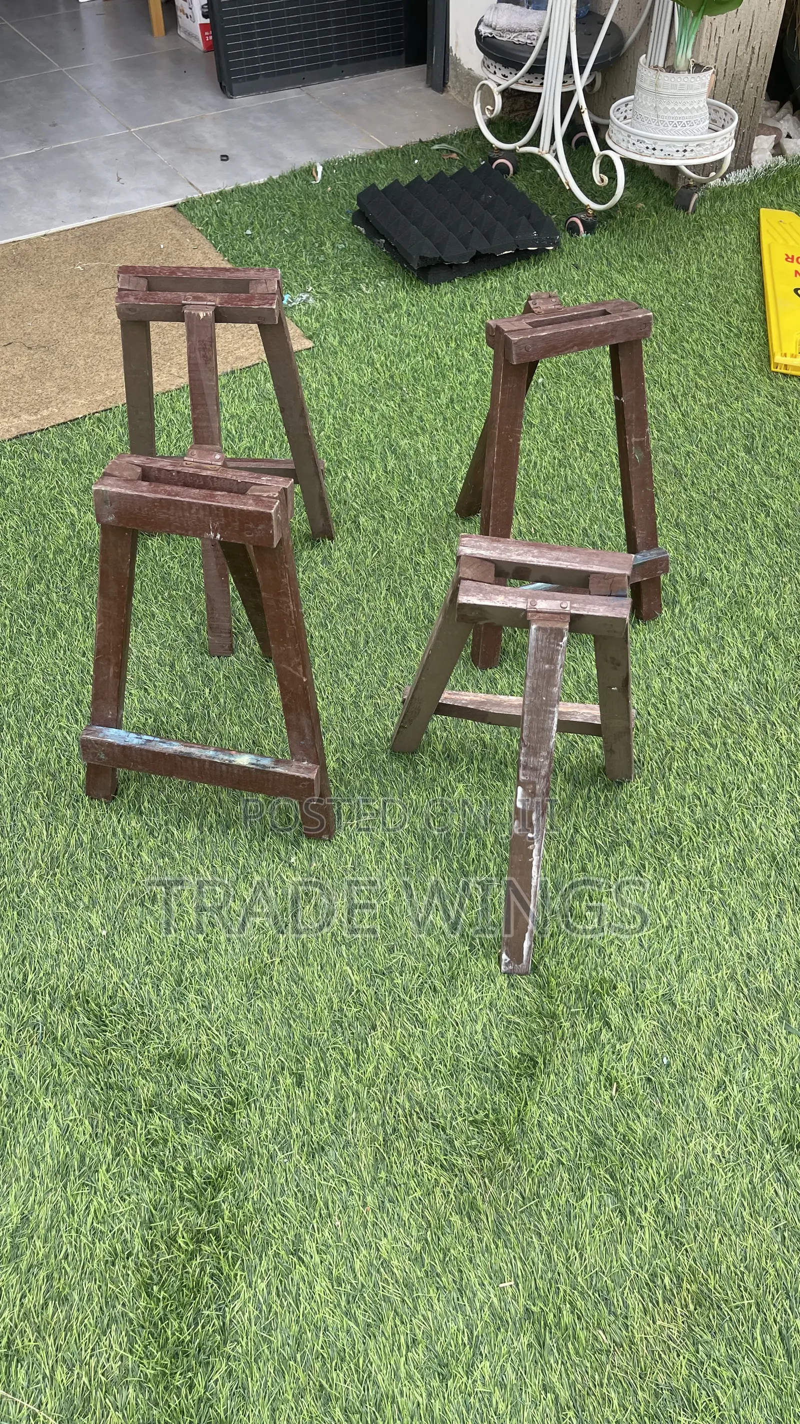 Easel Stand Brown For Painting Brown Portable Solid Wood Easel Stand