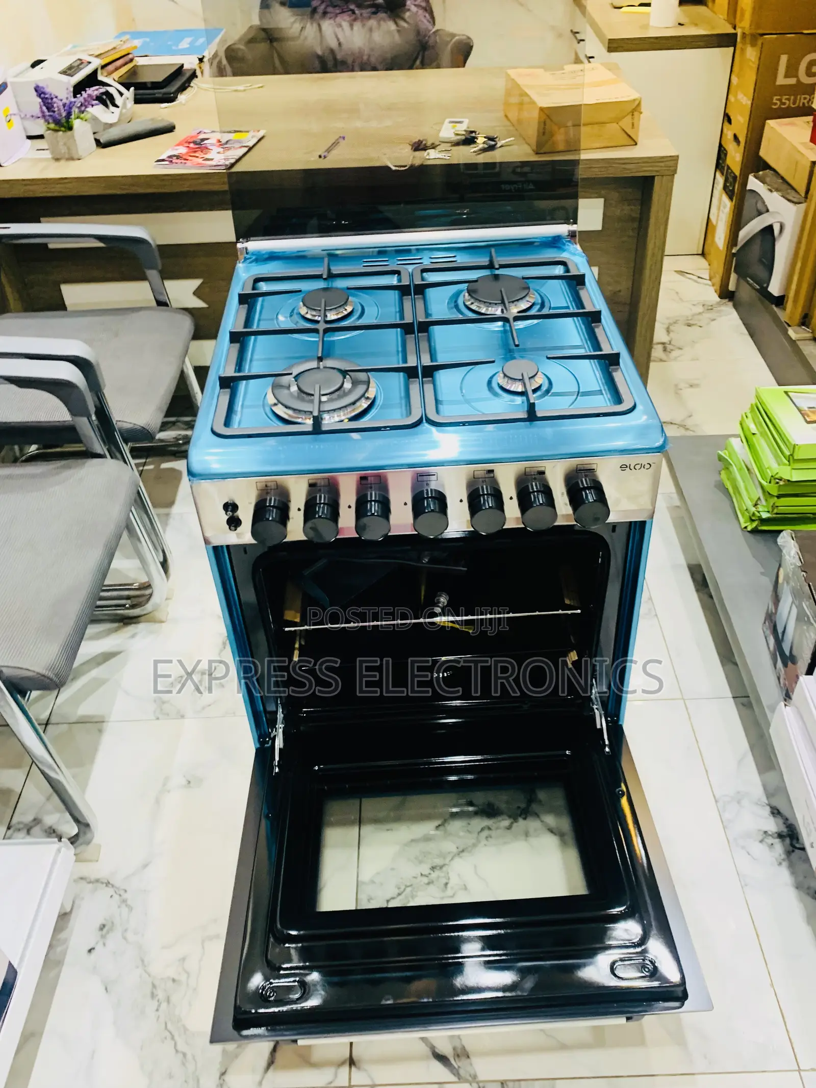 Hot  Deals on Eldo 4burner Gas Cooker Iven Rotisserie