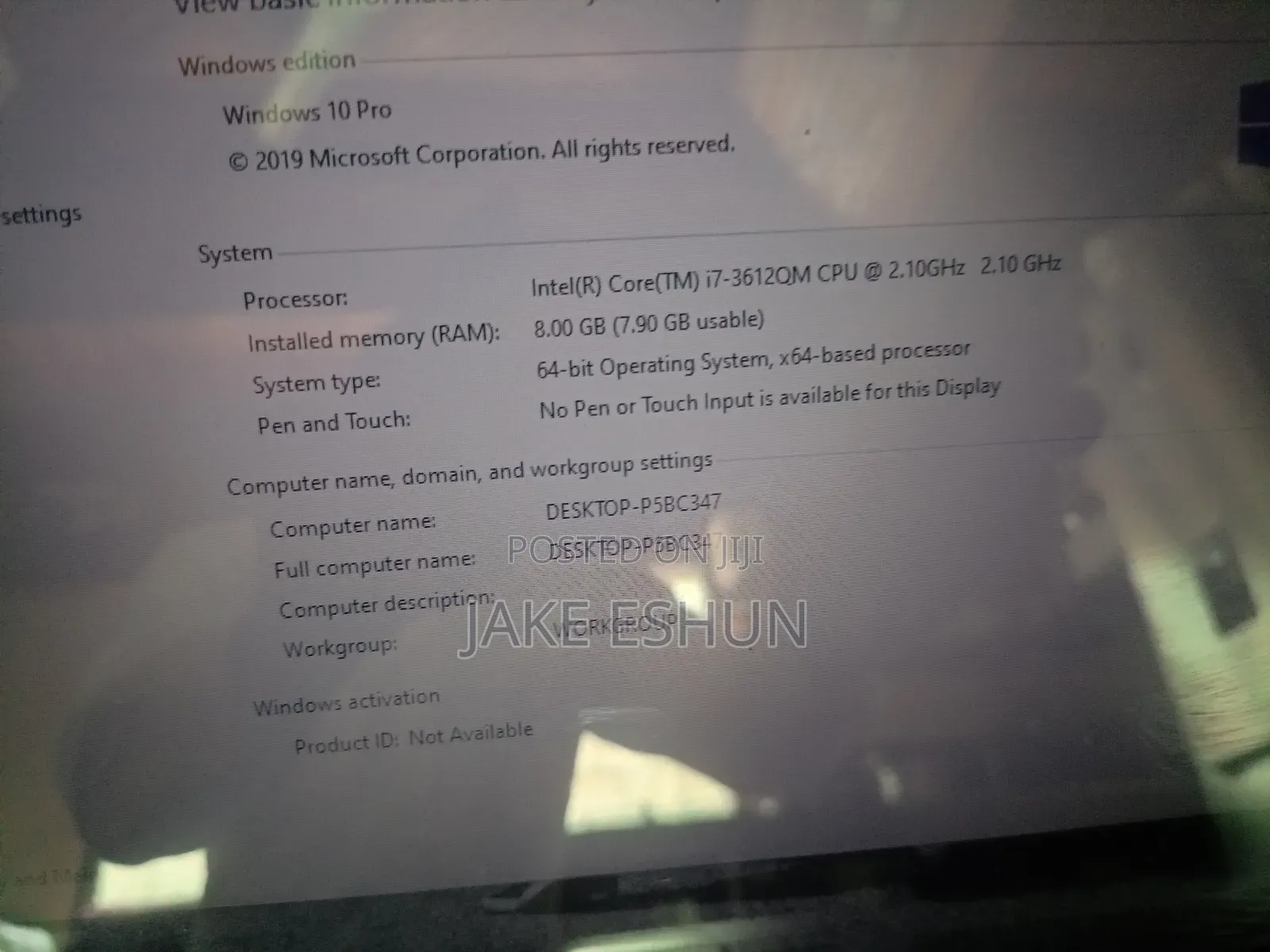 Laptop Lenovo G500 8GB Intel Core i7 HDD 512GB