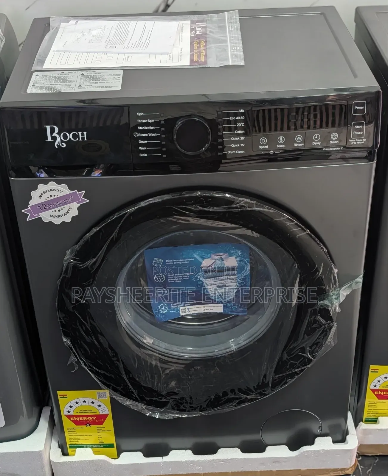 Roch 8kg Front Load Fully Automatic Washing Machine Ghc3400