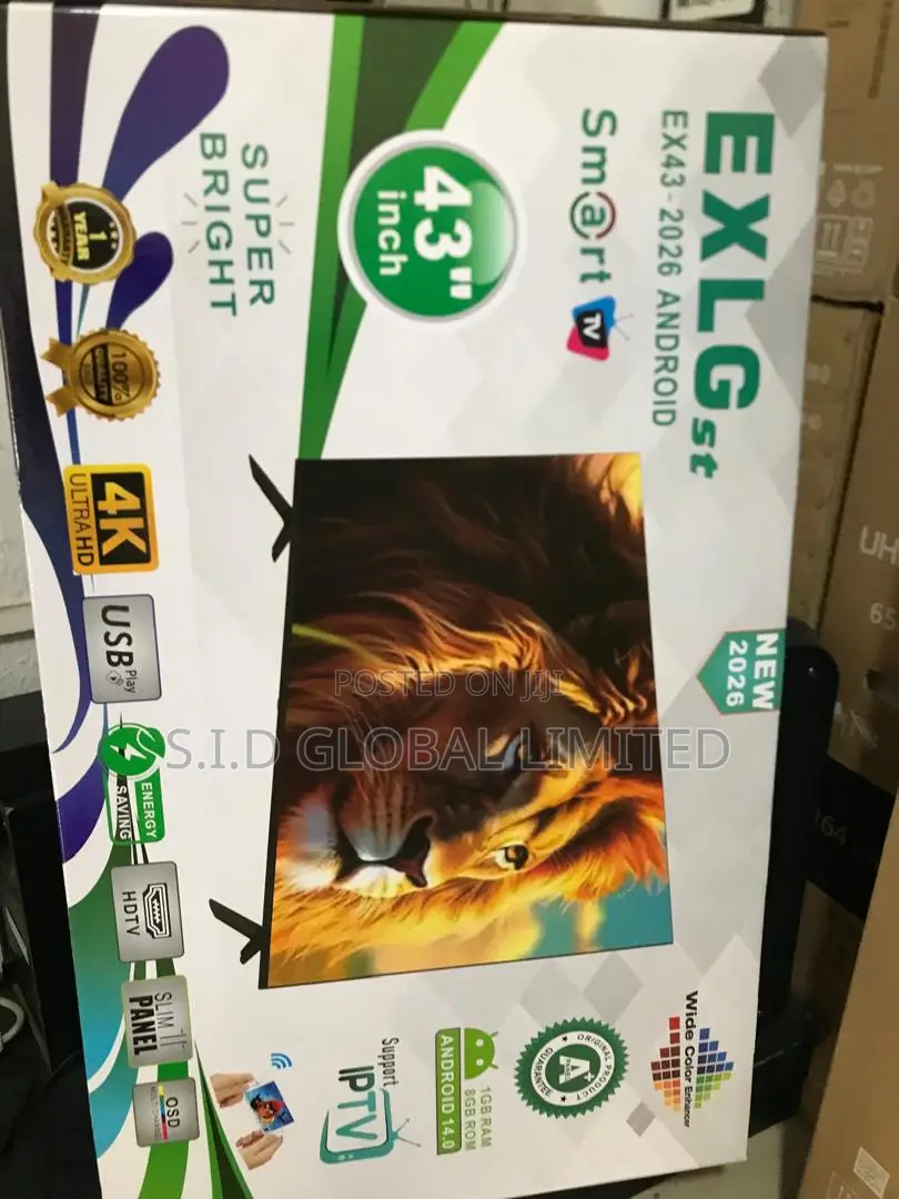 Exlgst 43" Smart Tv Immersive Entertainment