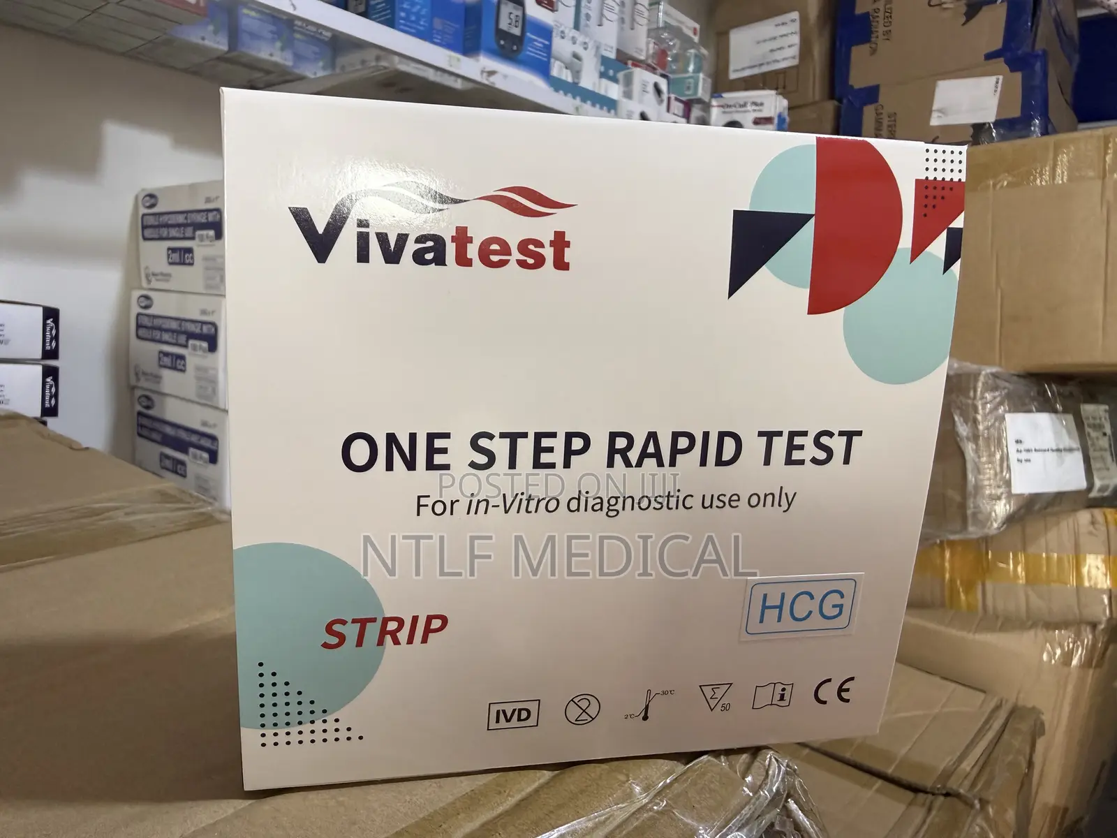 Vivatest Pregnancy Test Strips (Checks Both Blood and Urine)