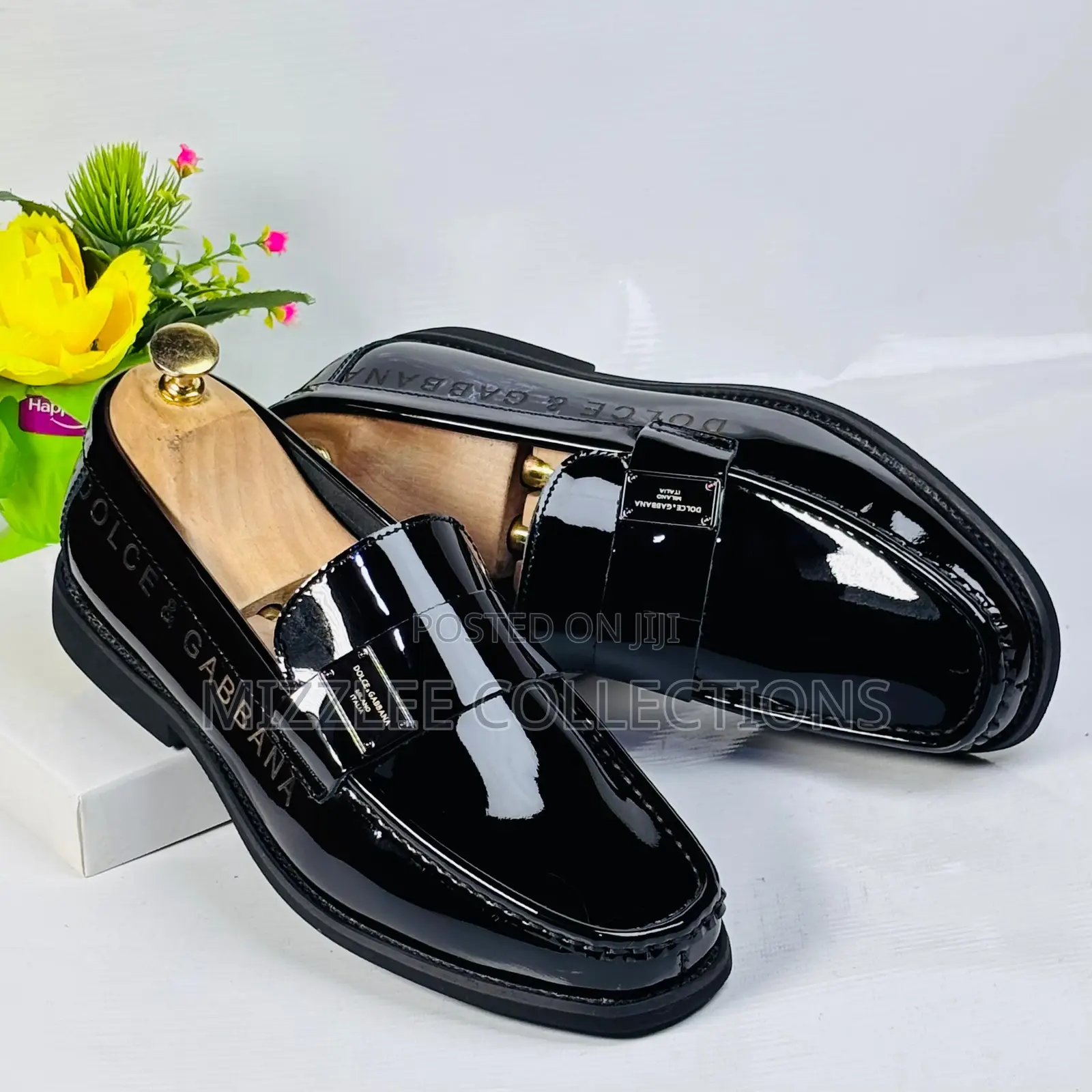 Quality Dolce Gabbana Mirror Loafers Black and Coffee 40-45