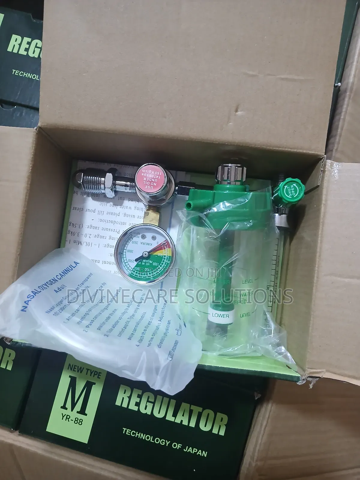 Oxygen Flow Meter Regulator Long Pipe
