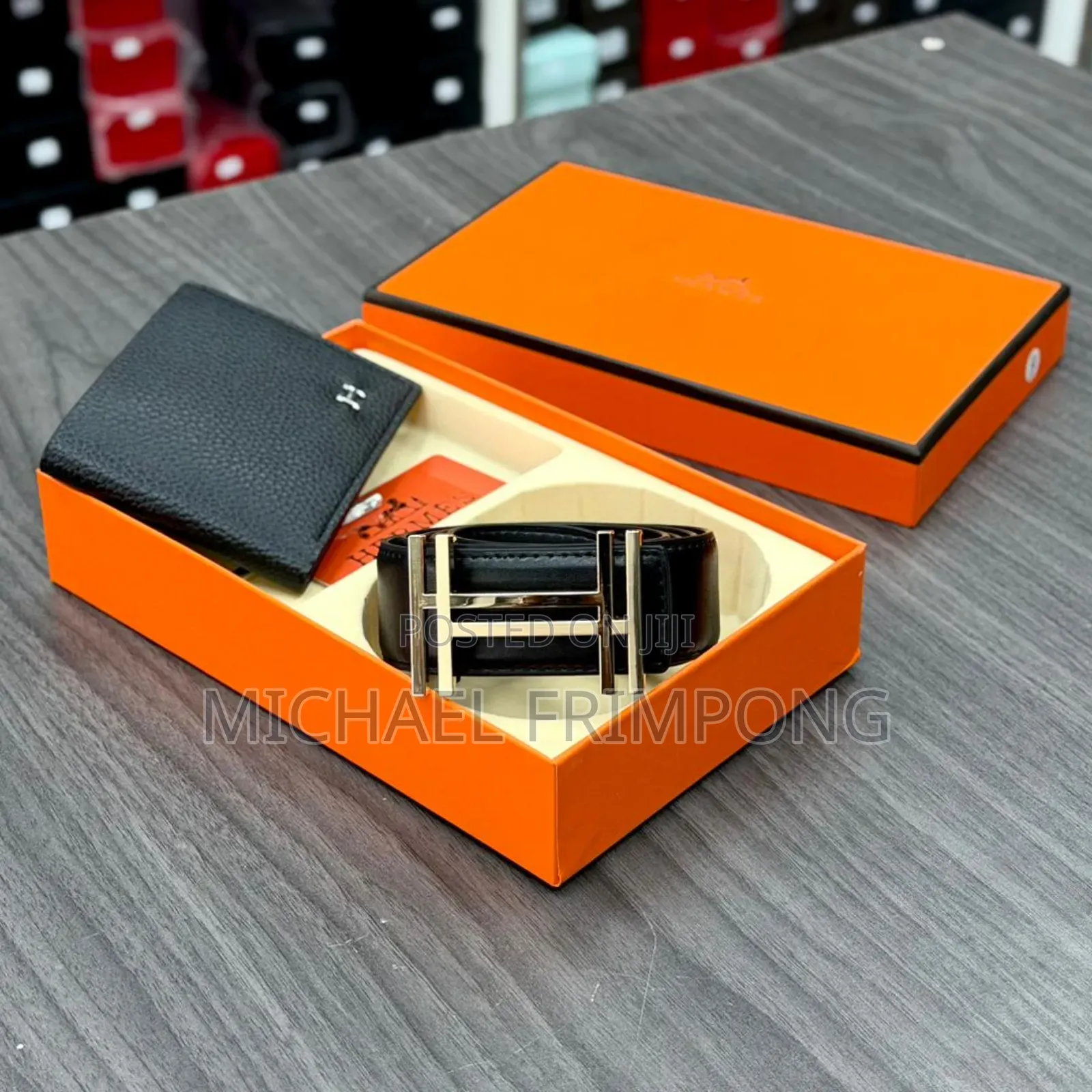 Hermes Wallet And Belt Set For Men