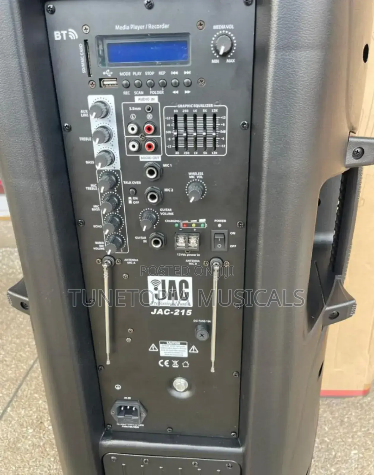 Jac Professional Audio Jac-215 Double Bluetooth Speaker