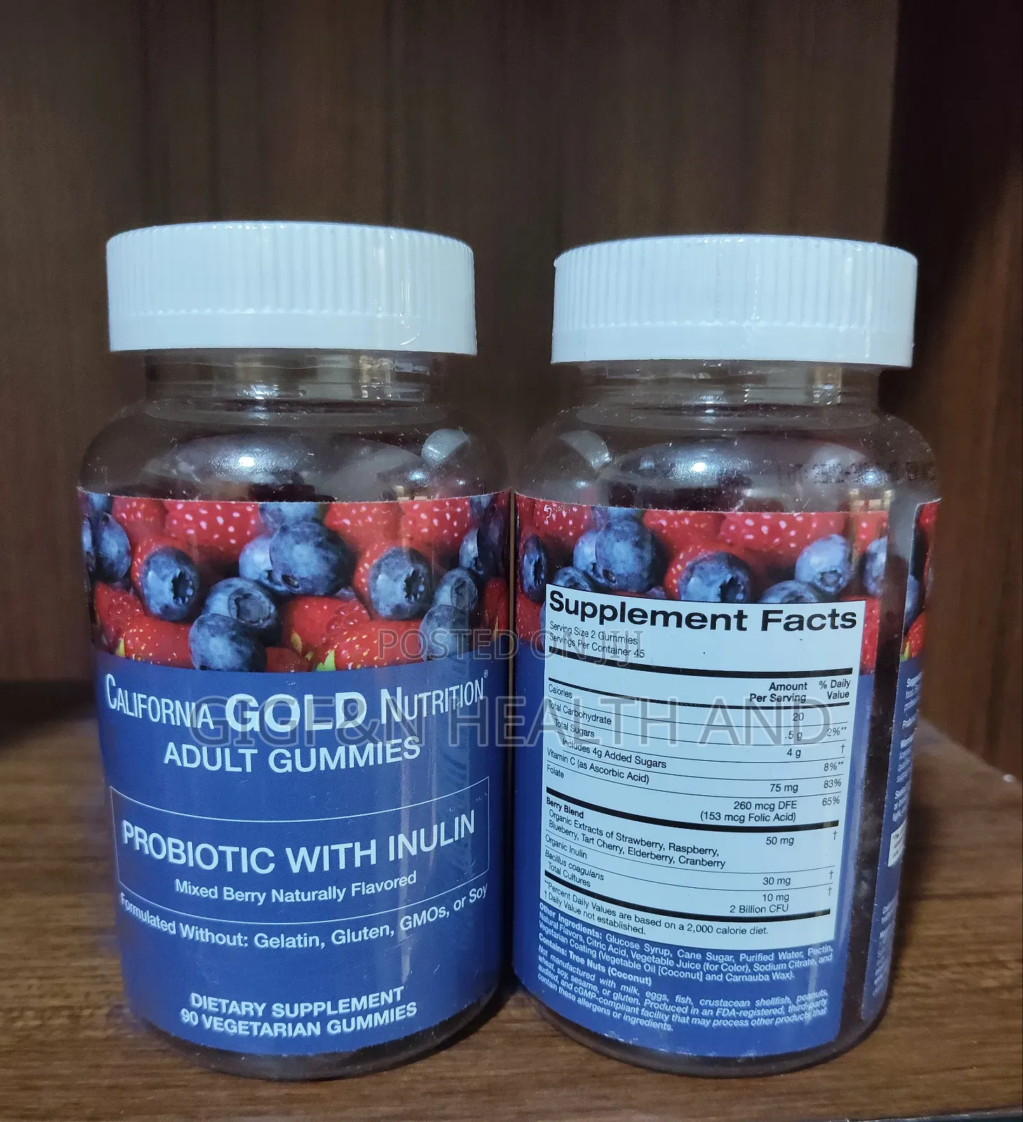 Probiotic With Inulin, Adults Gummies 90.