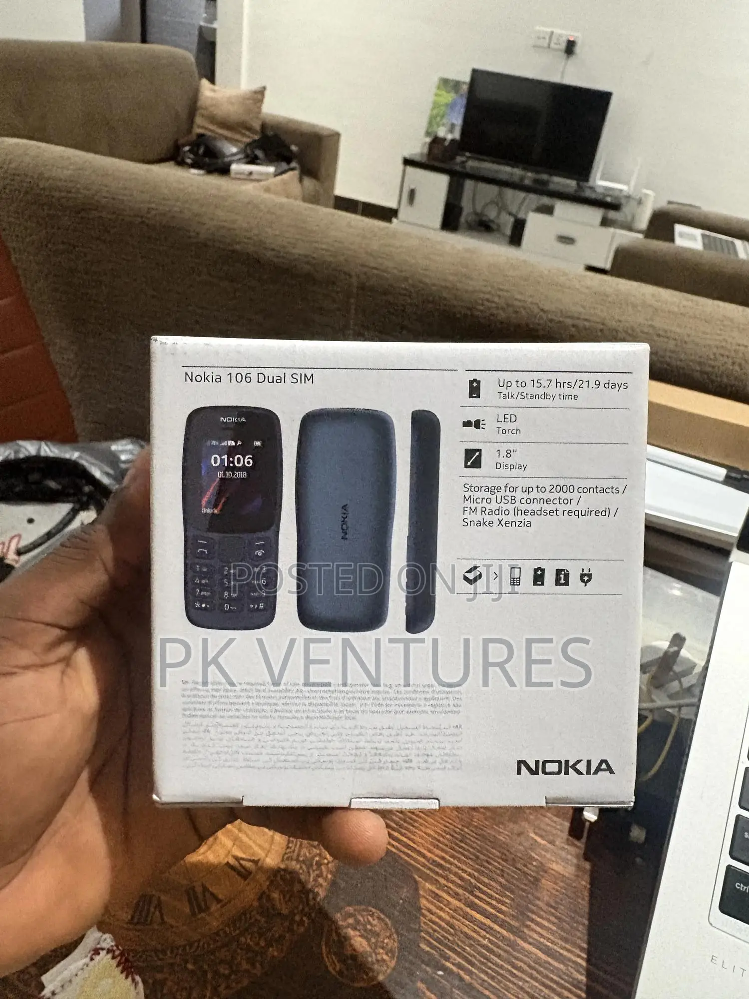 New Nokia 106 Black
