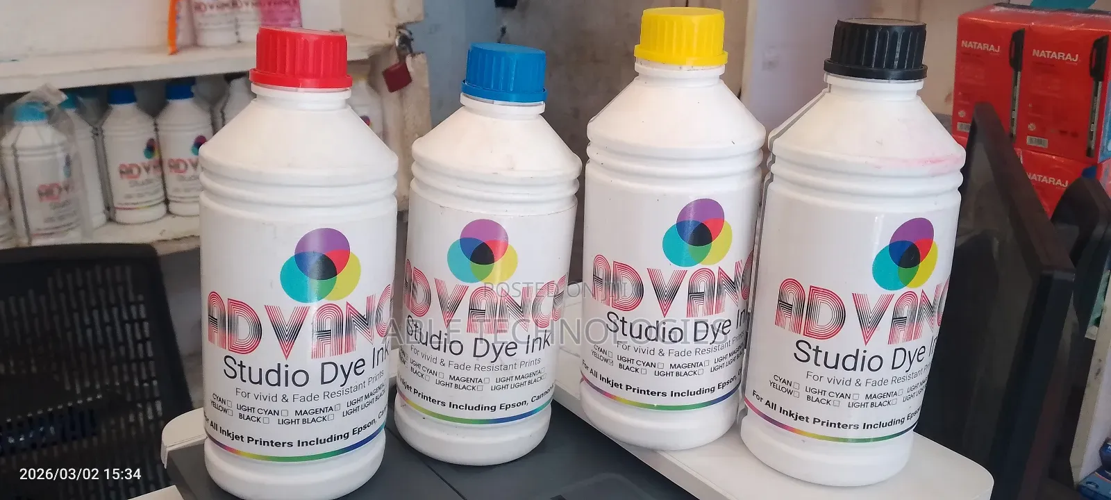 Refill Dye Ink for Hp, Canon, Epson 1000ml