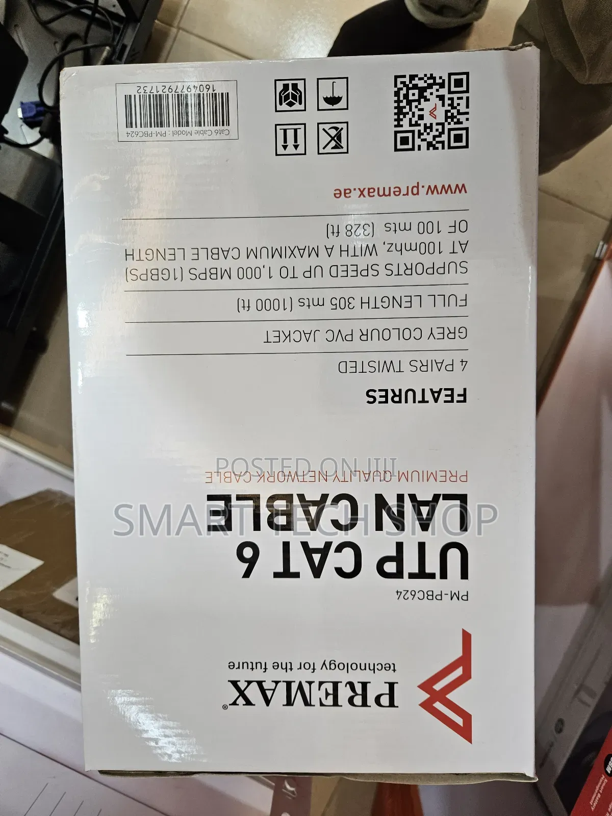 Premax Utp Cat 6 Lan Cable for Networking and CCTV Camera