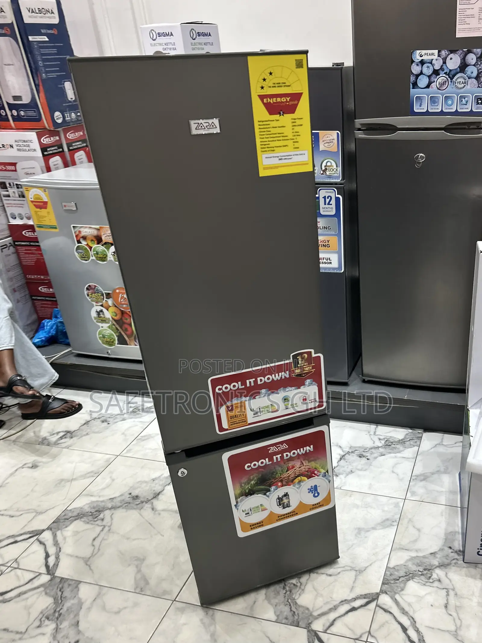 Original Bottom Mount 161 Liters Zara-240bf Doubledoor Fridge