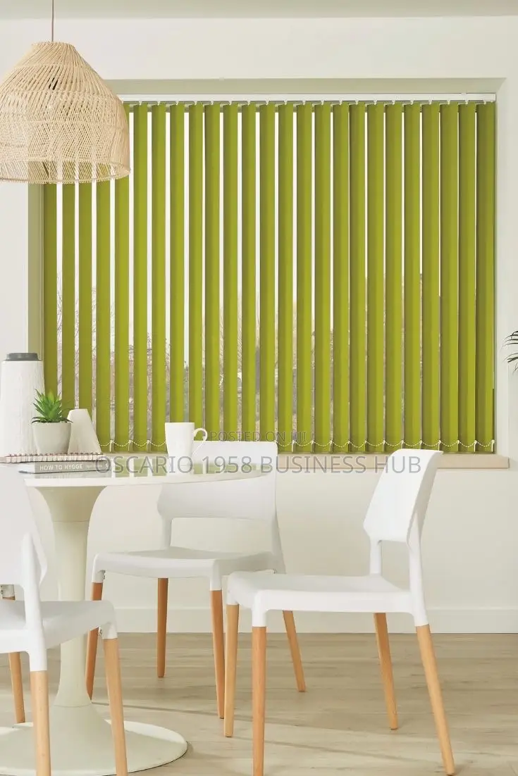 Cinnamon Swirl Vertical Modern Window Curtain Blinds 