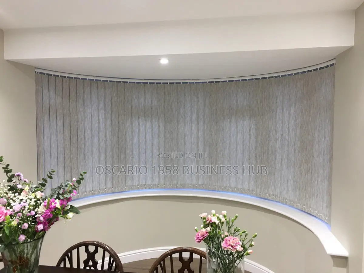 Maple Mocha Modern Vertical Window Curtain Blinds 