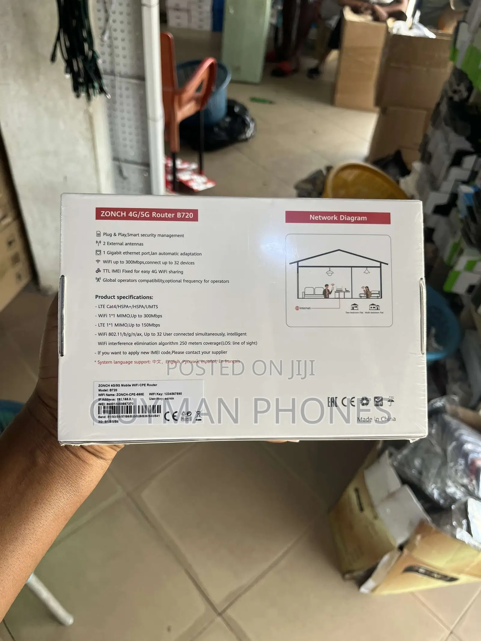 Zonch 4g/5g Router B720