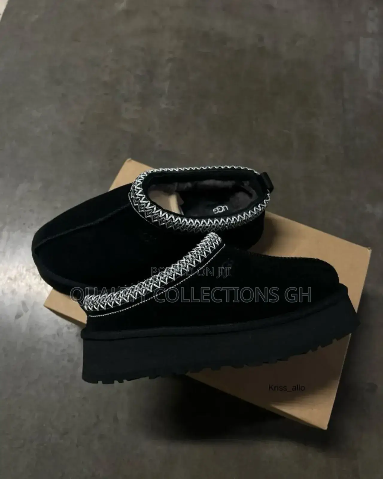 Black Ugg Tasman Slippers