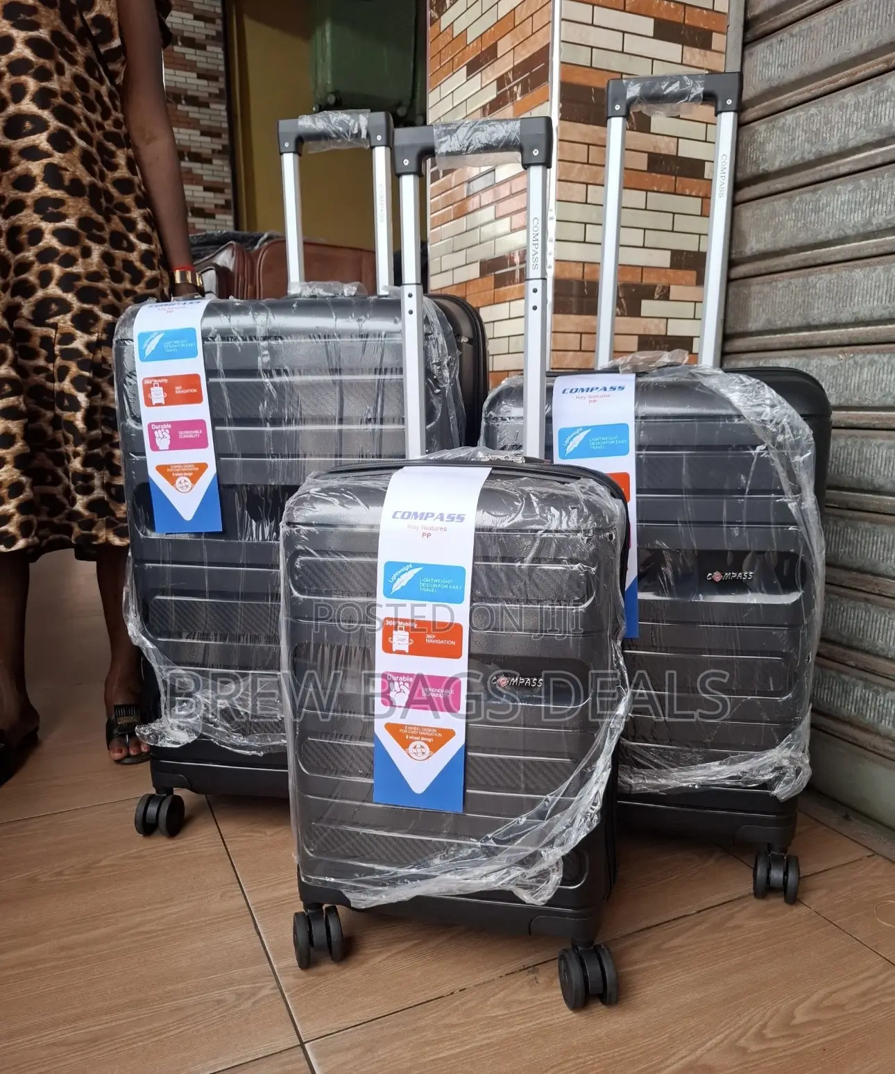 Quality Ak 3set Fiber Unbreakable Traveling Bag.