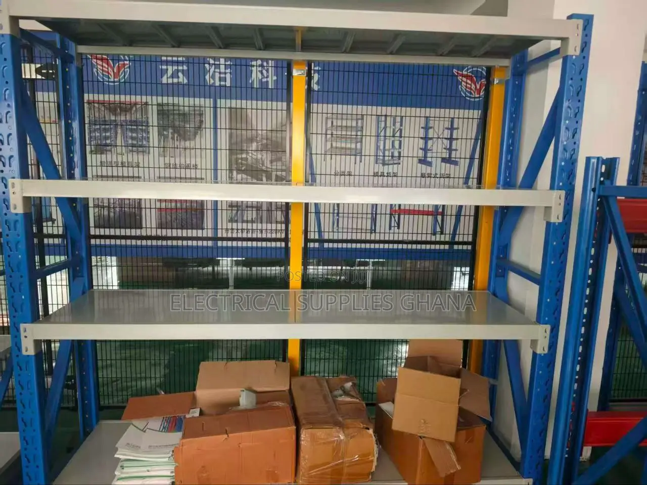 4-Row Steel Shelves 1500×500×2000mm – 100kg Load