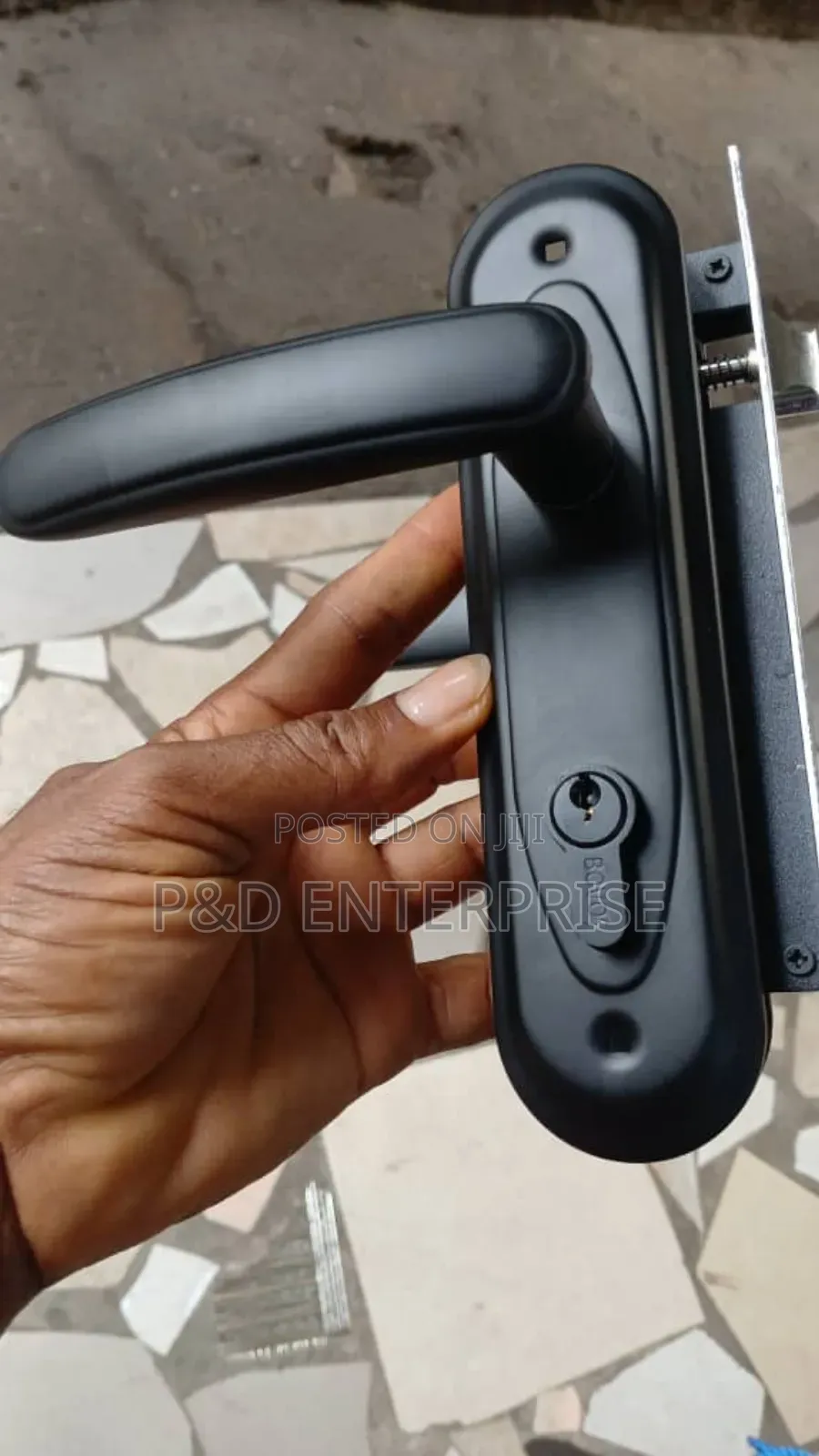 Quality Wooden Door Small Lock Black Colour.