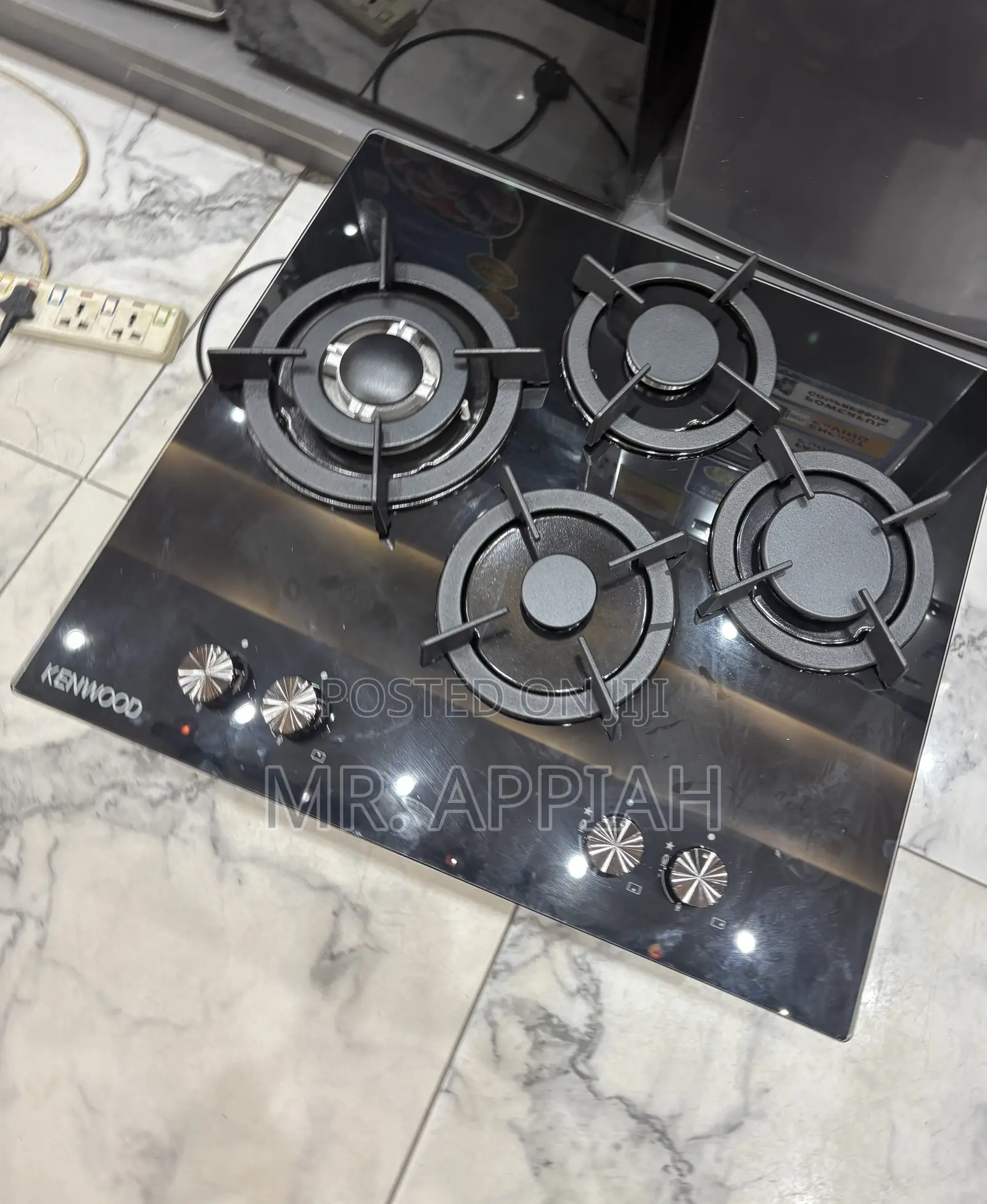 Buy Premium Kenwood 60cm Tempered Glass 4 Gas Hob 